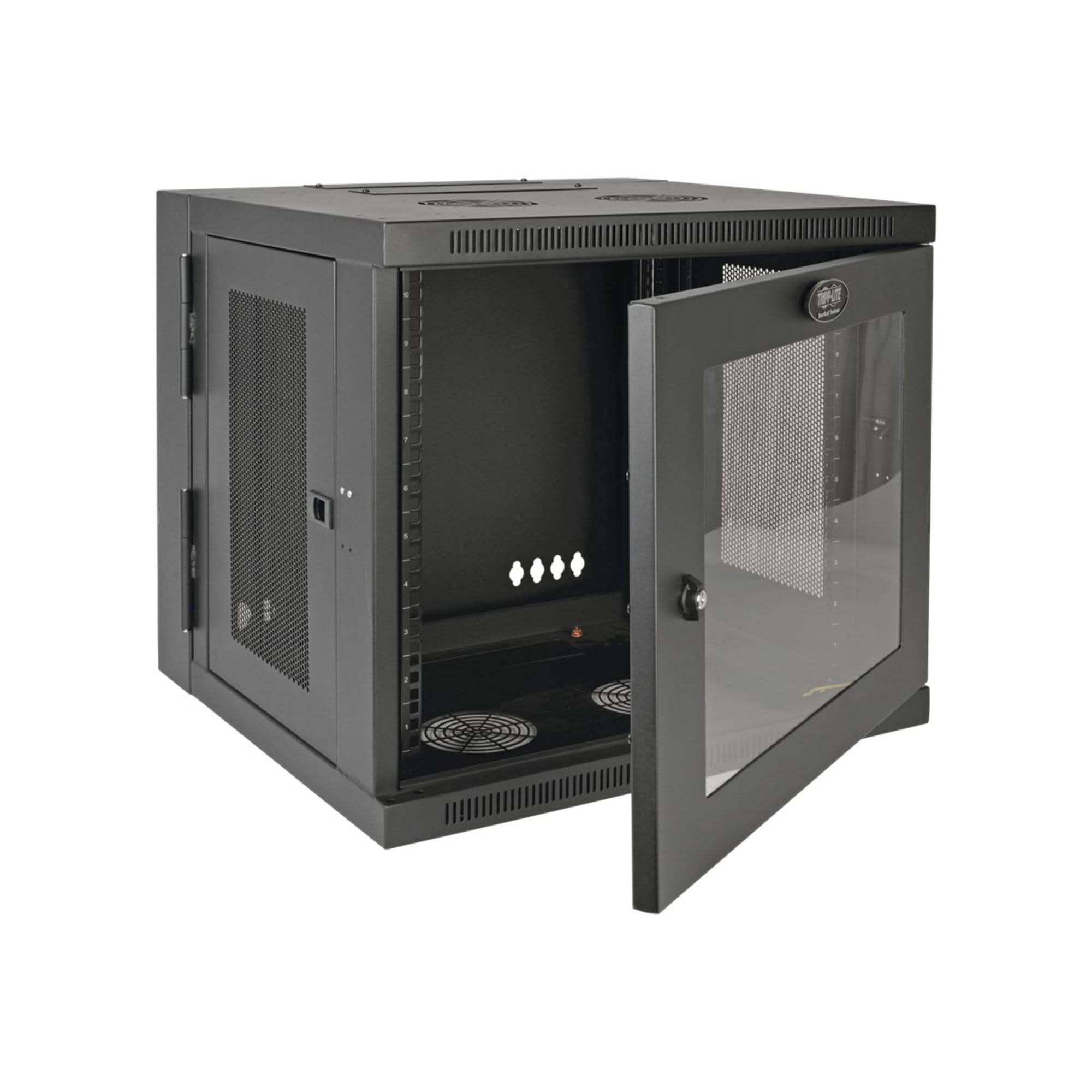 Tripp Lite 10U Wall Mount Rack Enclosure Server Cabinet with Acrylic Glass Window, Hinged, 20.5 Deep, SwitchDepth (SRW10USG)