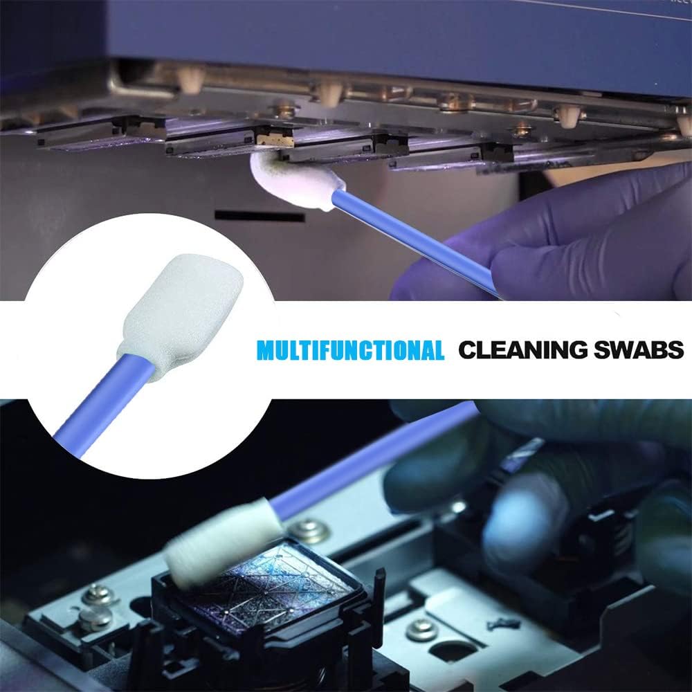 Wellgler'S Foam Cleaning Swabs,For Electronics, Lab, Dust Free Cleaning Sponge Tip Swabs For Printer Heads, Scanners, Camera Len