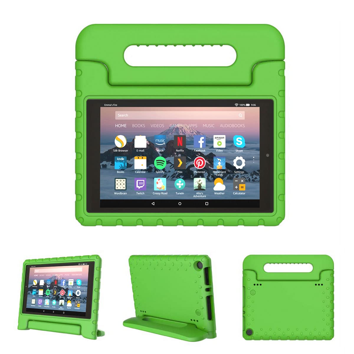 Kids Case For Fire Hd 8 6Th/7Th/8Th Generation Tablet (2016/2017/2018 Release) Kid Friendly And Shockproof Case Lightweight Soft