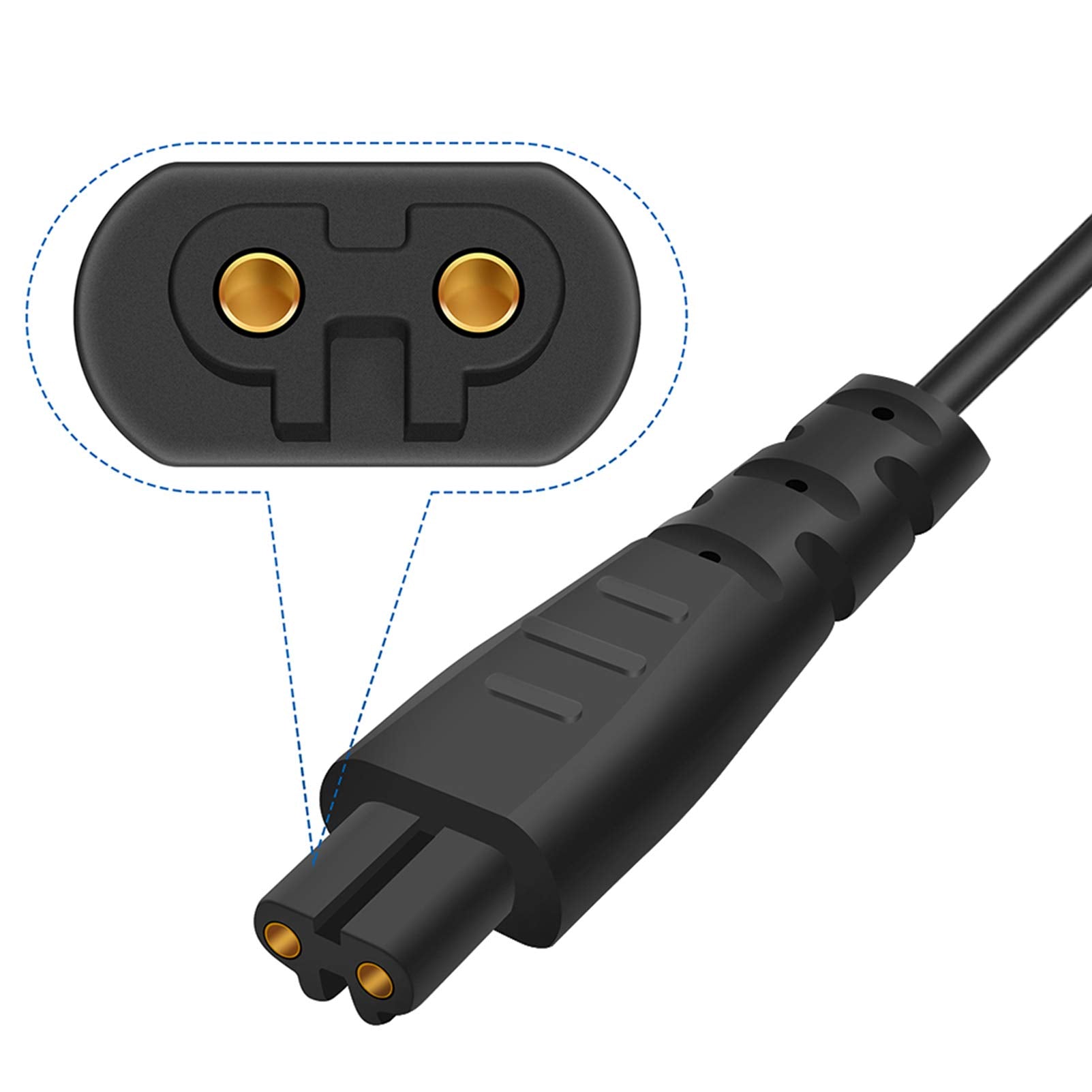 Perfeidy Ul Listed 5V Power Cord For Wahl 7061 7069 Shaver Charger Replacement Ac Adapter For Wahl 7061 100 7069 100 Speed Shave