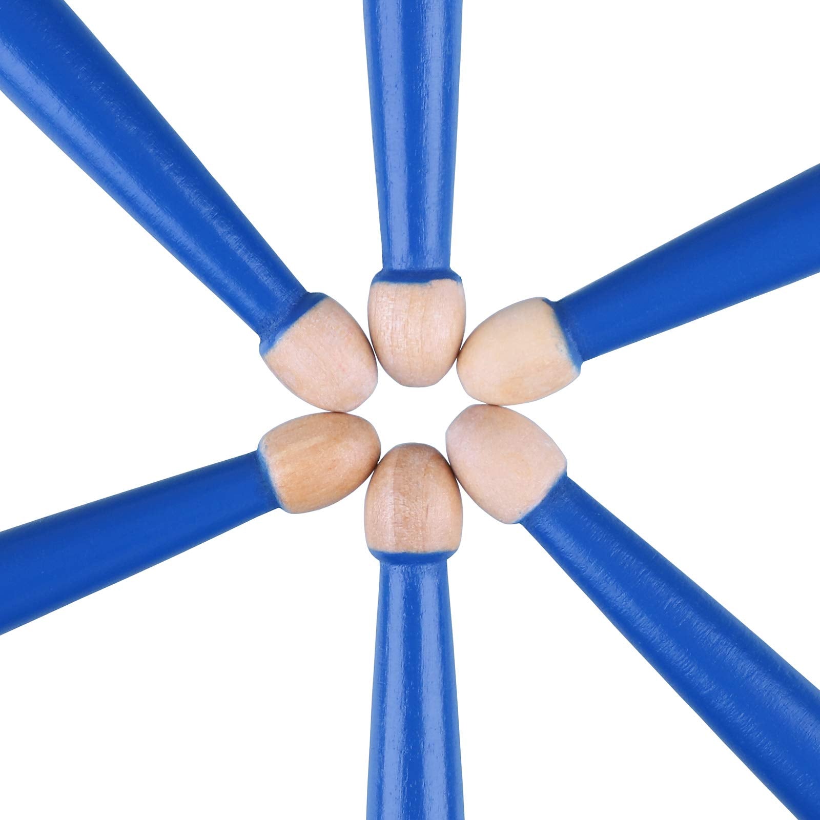 Antner 3 Pairs Drum Sticks 7A For Kids And Beginners Classic Maple Wood Drumsticks, Blue