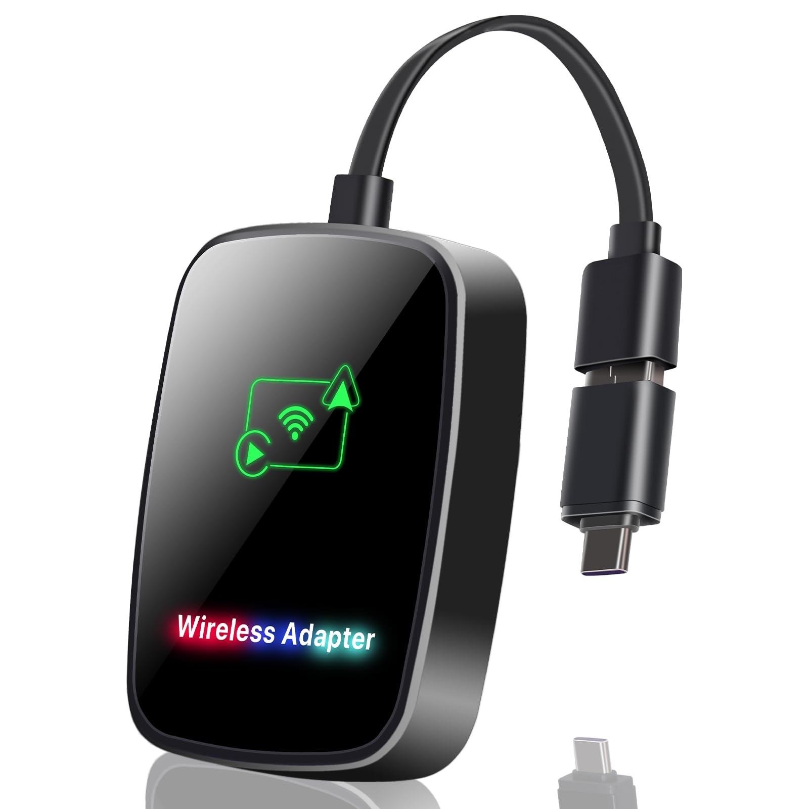 Wireless Carplay Adapter For Iphone, 2-In-1 Carplay And Android Auto Adapters Plug & Play, 5.8G Wifi Fast & Stable Car Play Adap