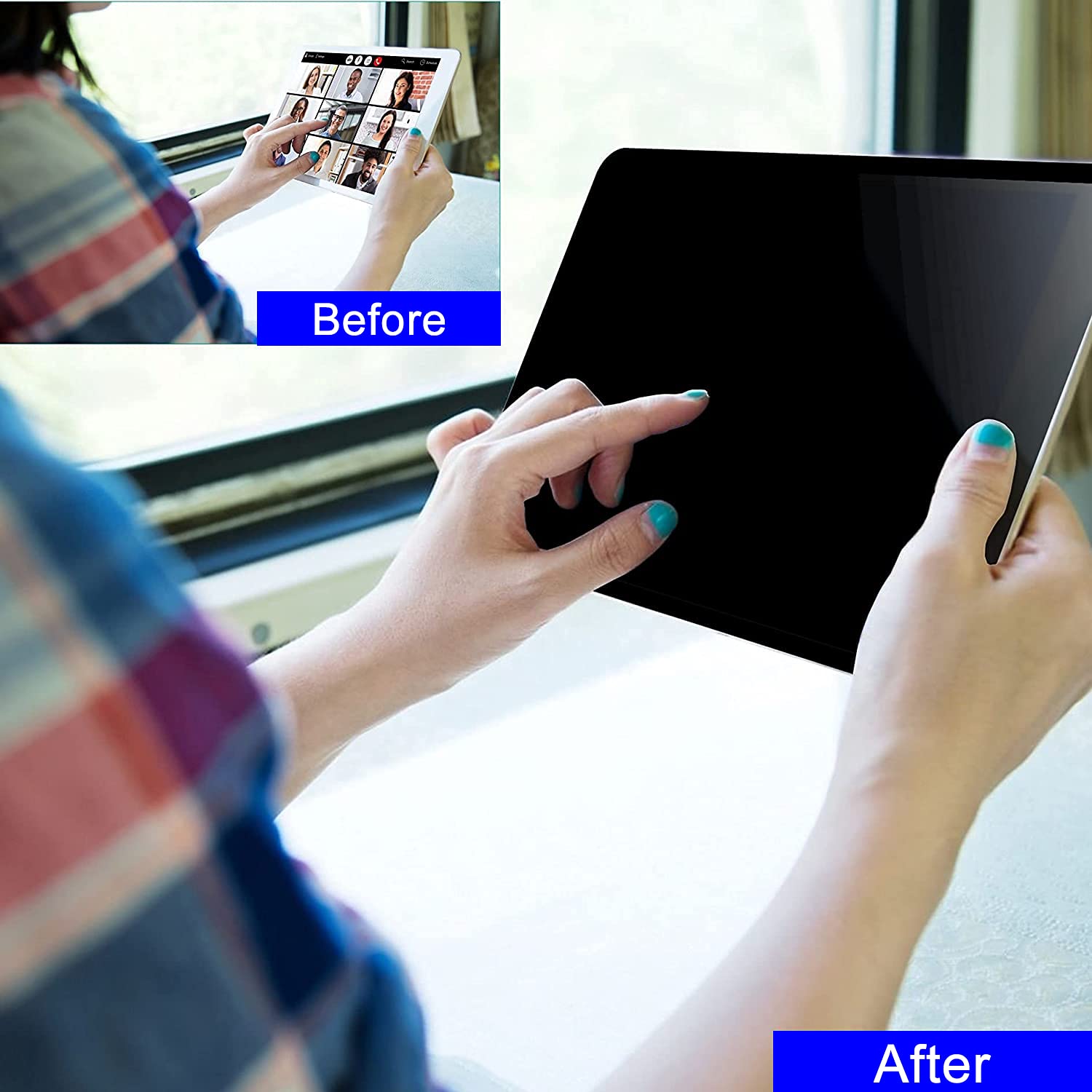 Mamol Magnetic Ipad 10.2 Privacy Screen Protector For Apple Ipad 10.2'' 9Th/8Th/7Th Generation 2021/2020/2019, Removable&Reusabl