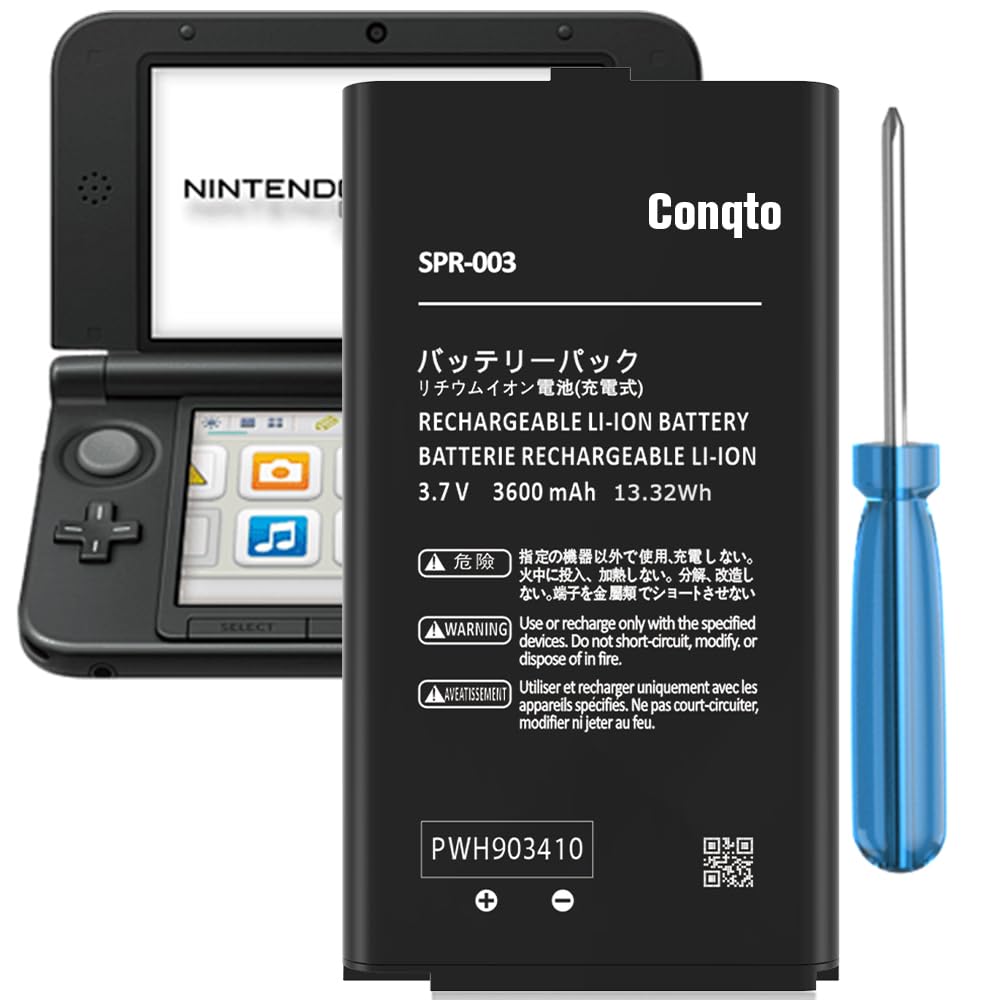 Battery For Spr 003 Controller, (3600Mah) 2025 Upgrade High Capacity Battery Replacement For Nintendo Spr 003, 3Ds Xl Spr 001, 3