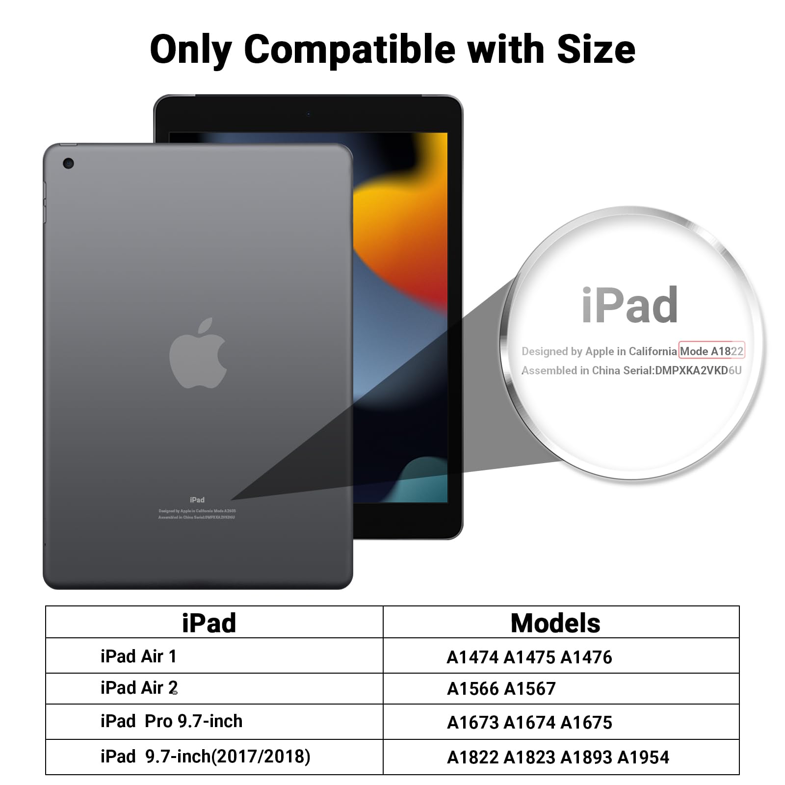 Pys Privacy Screen Protector For Ipad Pro 9.7 Inch 6Th/5Th Generation (2018/2017 Model) 30 Degree Anti Spy Privacy Filter, Finge