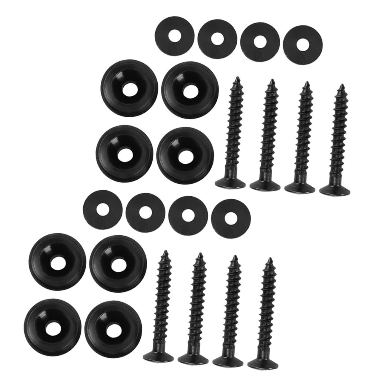 BESPORTBLE 8pcs Guitar Strap Locks Metal Buttons with Strap Blocks Easy to Install for Electric Bass Ukulele Secure Attachment a
