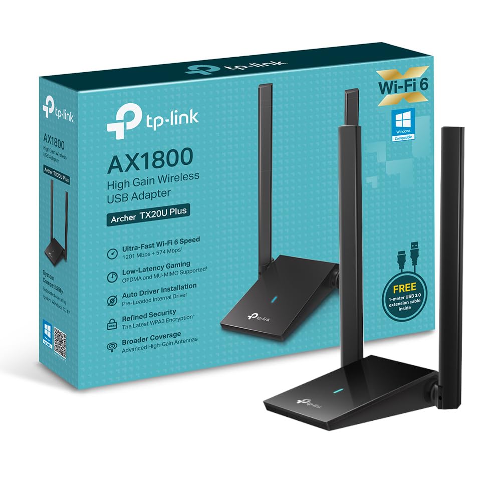Adaptador Tp Link Ax1800 Dual Band High Gain Wifi Usb
