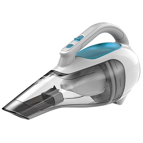 BLACK+DECKER Cordless Handheld Vacuum HHVI315JO42, One Size, Blue/Grey/White, Ideal for Home and Car Cleaning