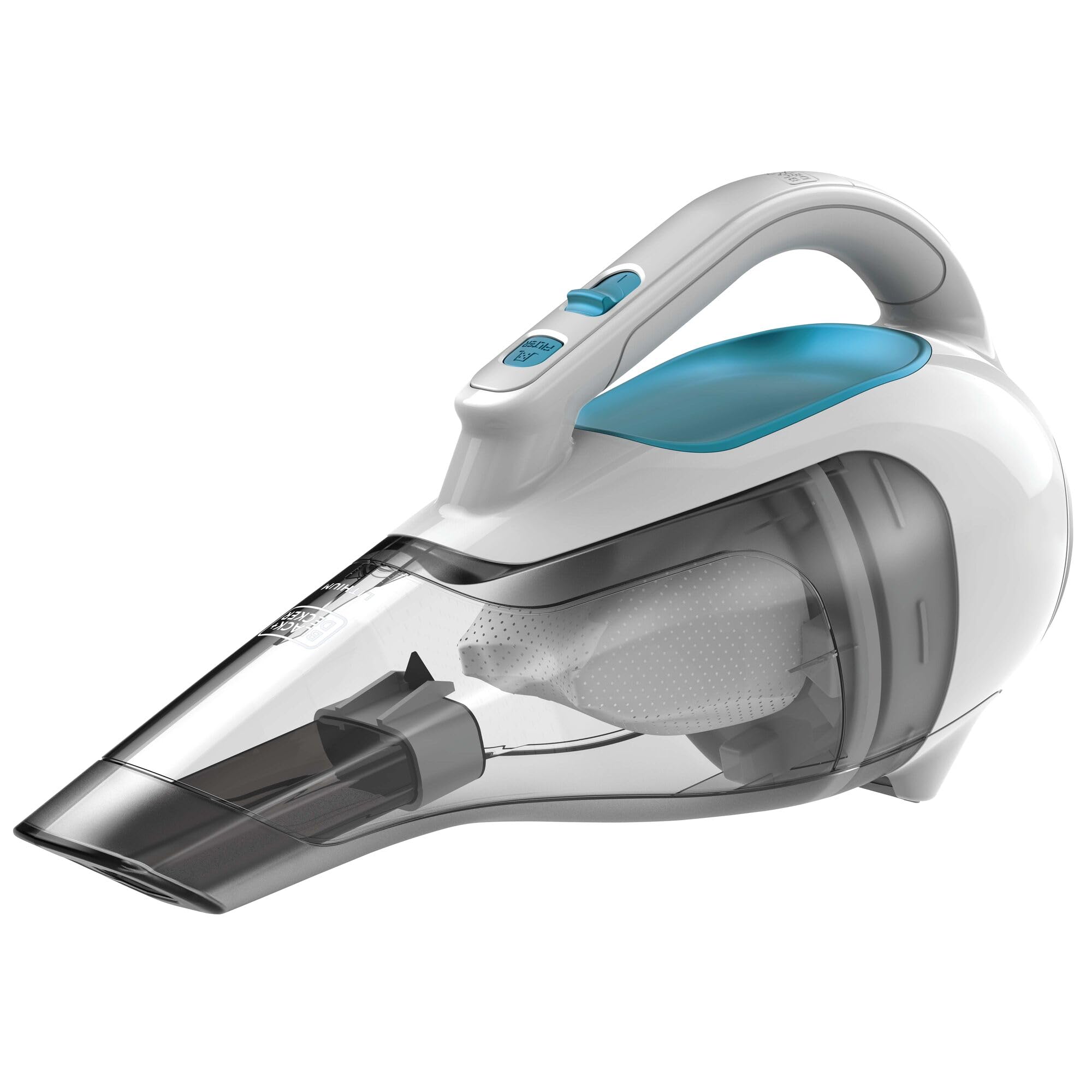 BLACK+DECKER Cordless Handheld Vacuum HHVI315JO42, One Size, Blue/Grey/White, Ideal for Home and Car Cleaning