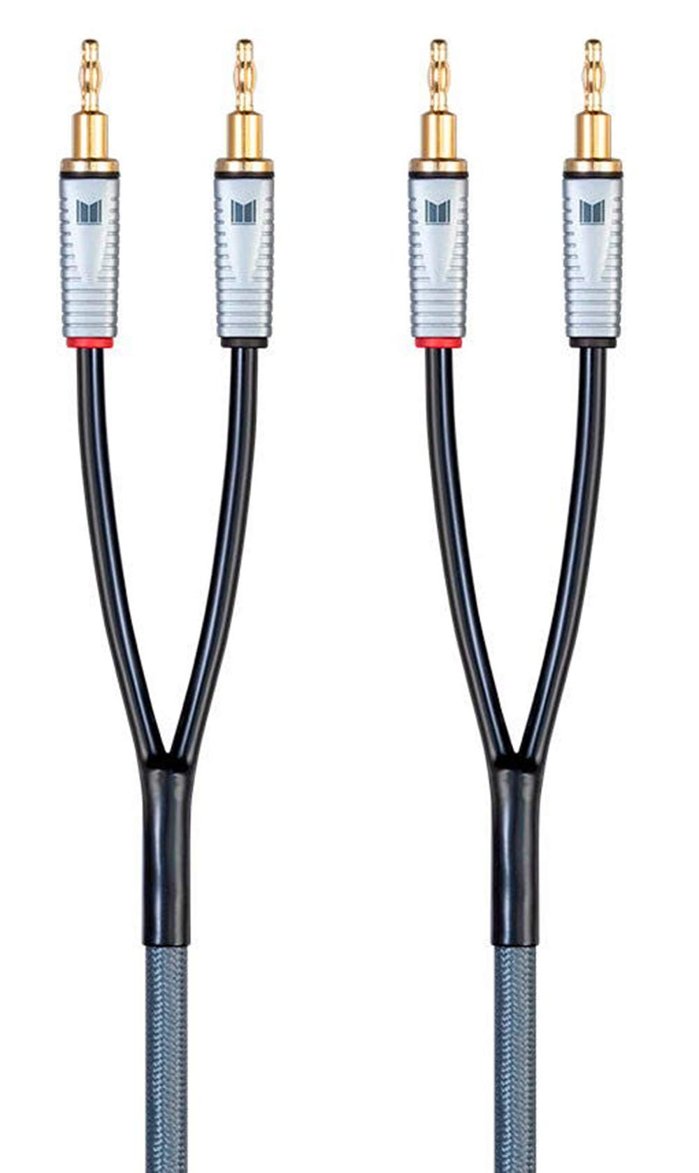 Monolith Multi Strand Conductors Speaker Wire   6 Feet   Pair, Pe Insulated, 14Awg, Oxygen Free Copper With Gold Plated Banana P