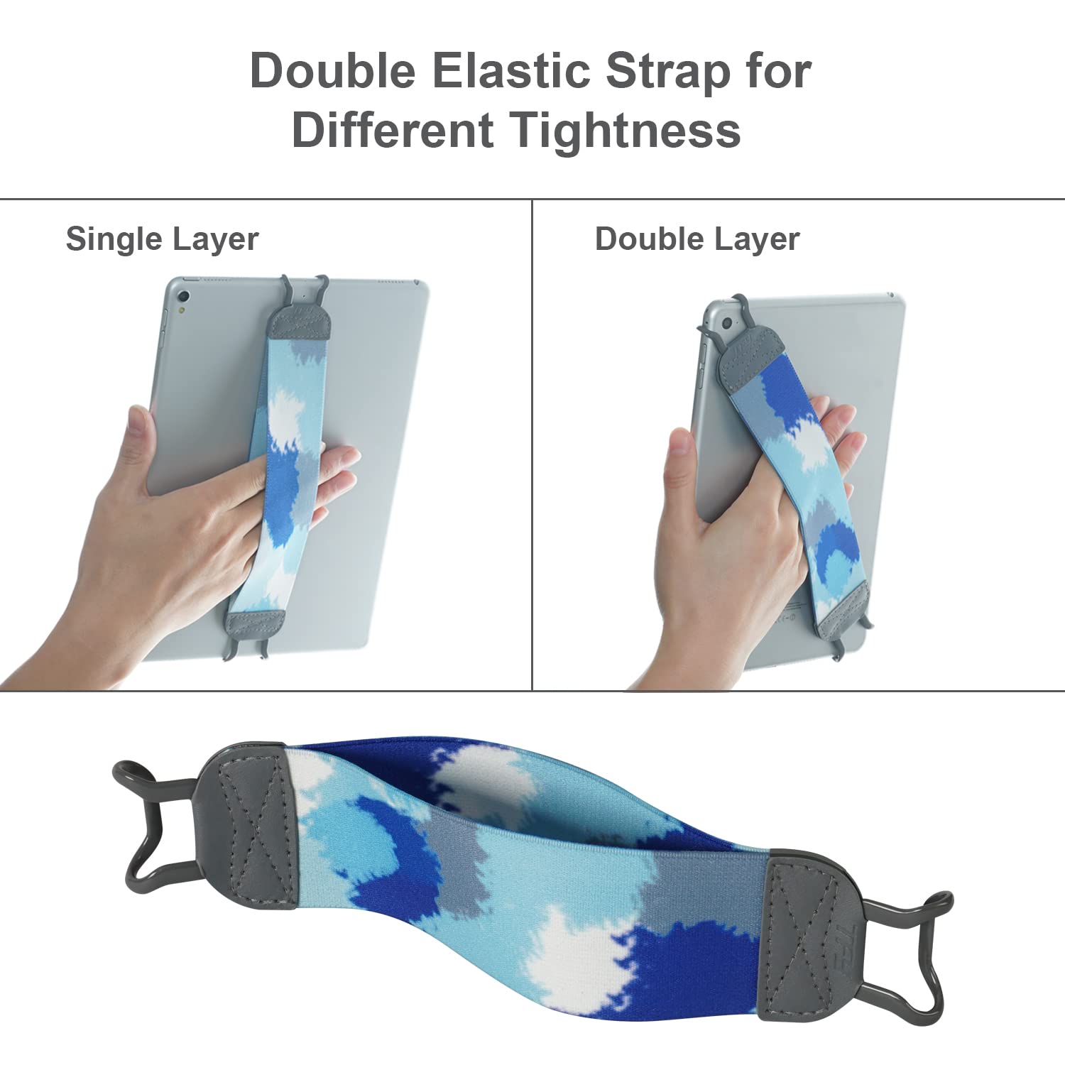 Tfy Hand Strap Holder Finger Grip With Elastic Belt For Tablets & E Readers, Secure, Portable, Compatible With Ipad Pro 11 Inch,