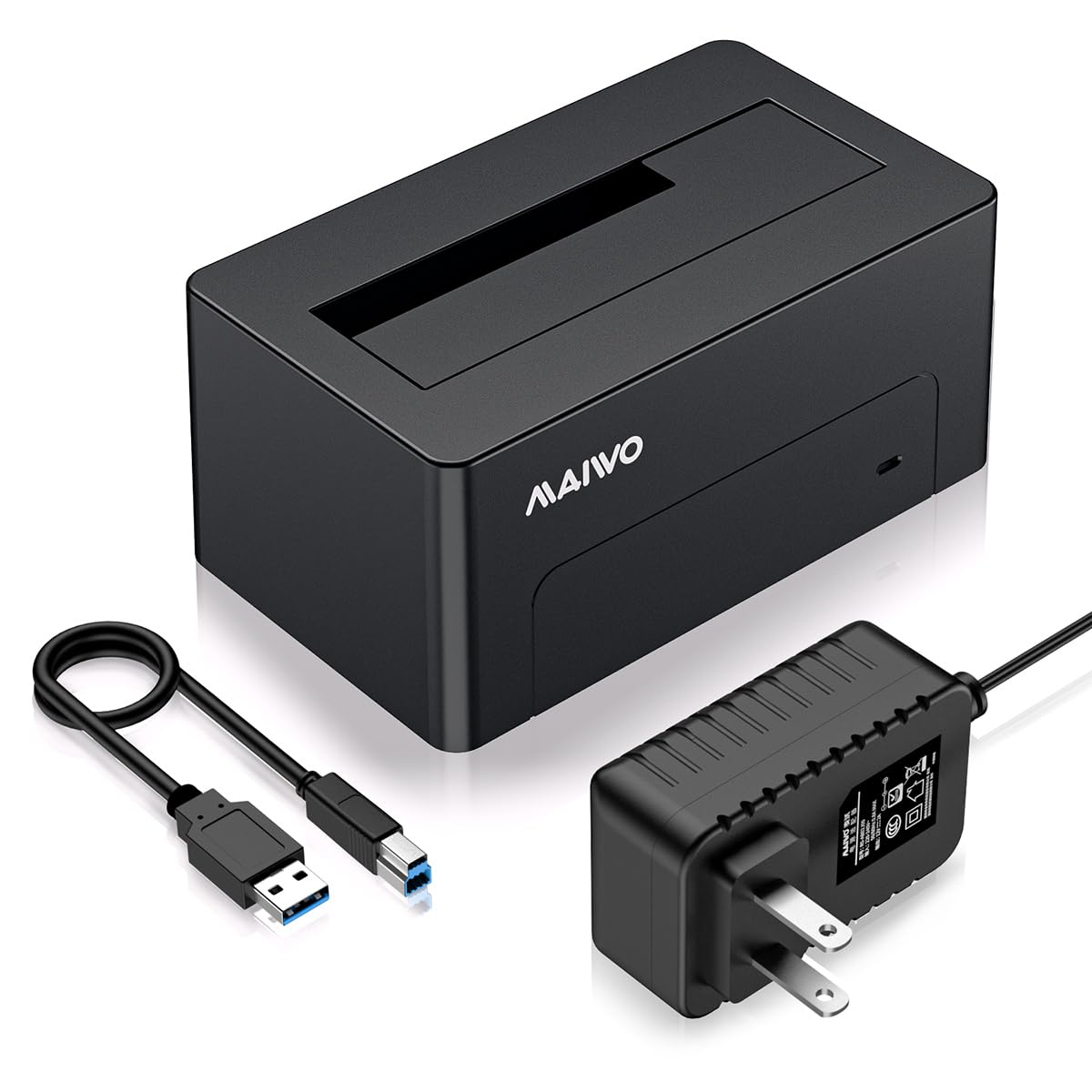 Maiwo Sas To Usb 3.0 Adapter, Sas Sata Hard Drive Enclosure Reader For 2.5 3.5 Inch Hdd Ssd, 22Tb Capacity, External Hard Drive Docking Station With 12V/2A Power, Tool Free
