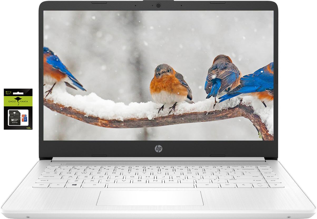 Hp 14'' Laptop Stream Ultral Light For Students And Business, Quad Core Intel Celeron Processor, 8Gb Ram, 192Gb Storage (64Gb Em