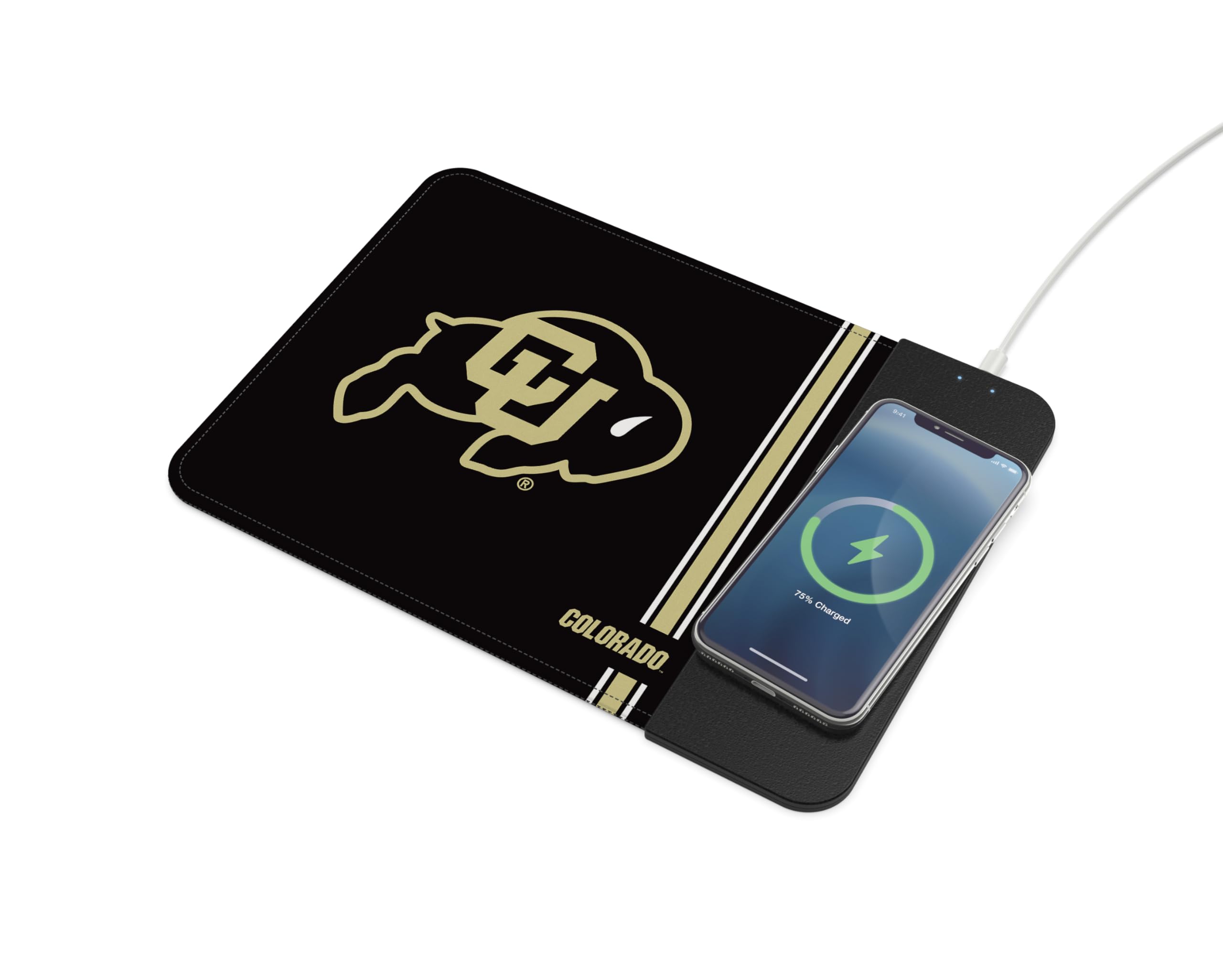 Soar Ncaa Wireless Charging Mouse Pad, Colorado Buffaloes