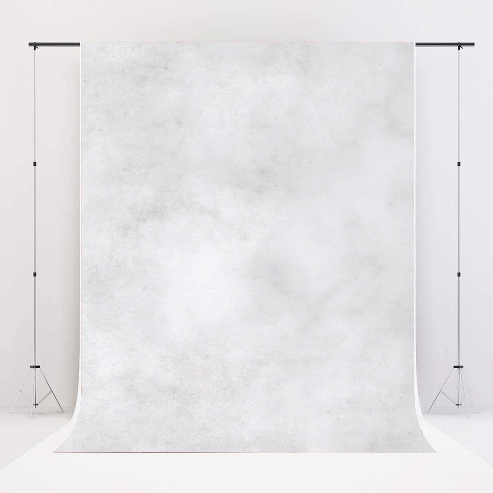 Kate 6.5X10Ft Light Grey Backdrops Grey&White Video Backdrop Abstract Photography Backdrops Portrait Backgrounds Microfiber Grey