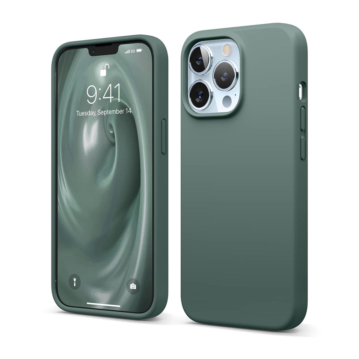 Elago Liquid Silicone Case Compatible With Iphone 13 Pro (6.1 Inch), Premium Silicone, Full Body Protection Phone Case   3 Layer