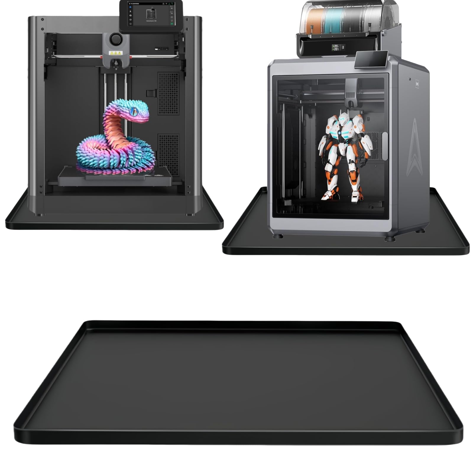 Frezonika 19.7x15.7 Silicone Base Mat Compatible with Flashforge, Comgrow, Elegoo, Bambulab and Most of 3D Printers, 3D Printer 