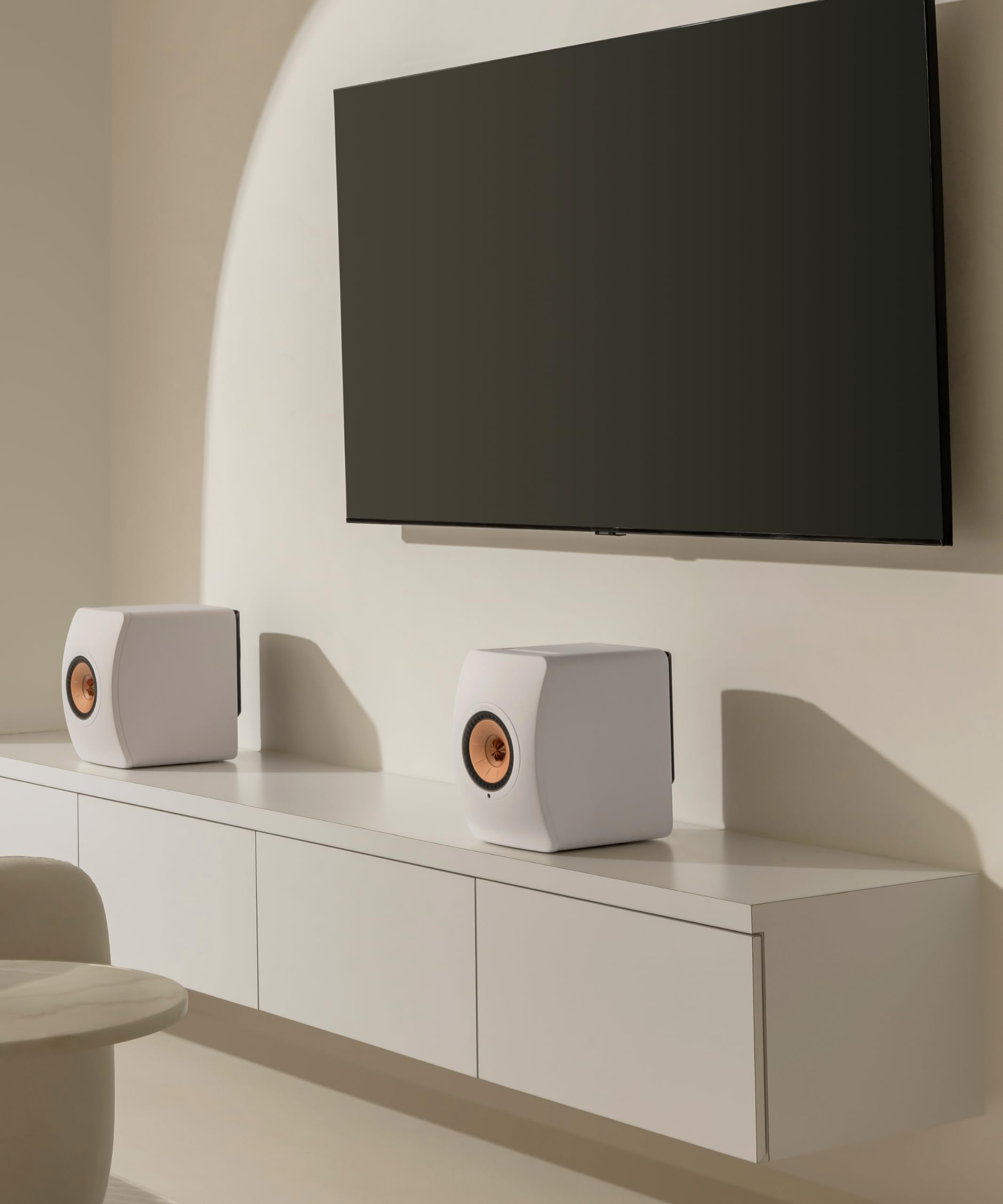 Kef Ls50 Wireless Ii Powered Bookshelf Speakers   Pair (Mineral White)