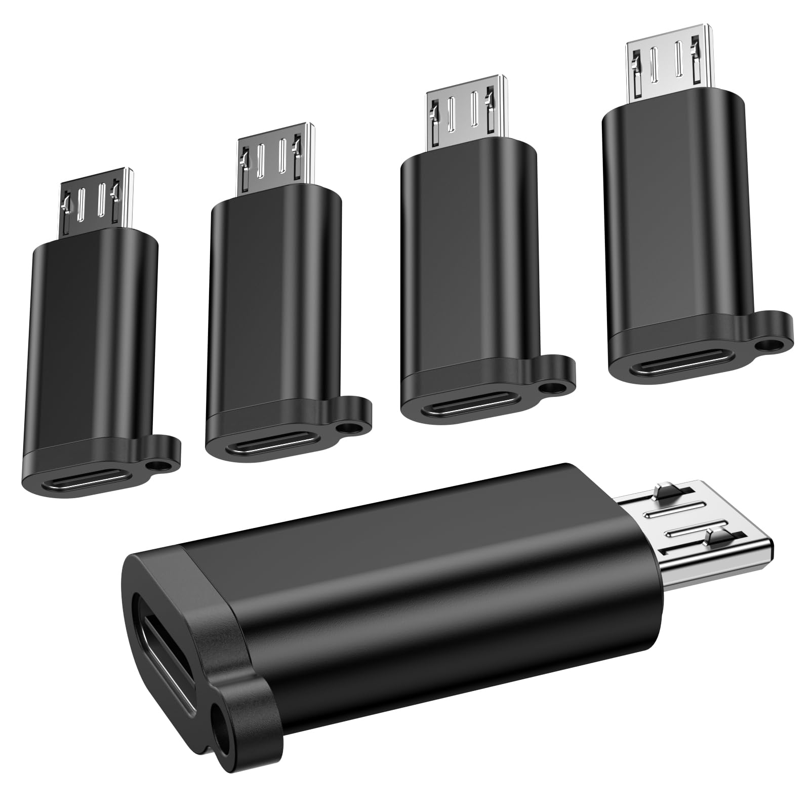 Fidioto Micro USB to USB-C Adapter,Type C Female to USB Micro Male Convert Connector Support Charge & Data Compatible with Samsu