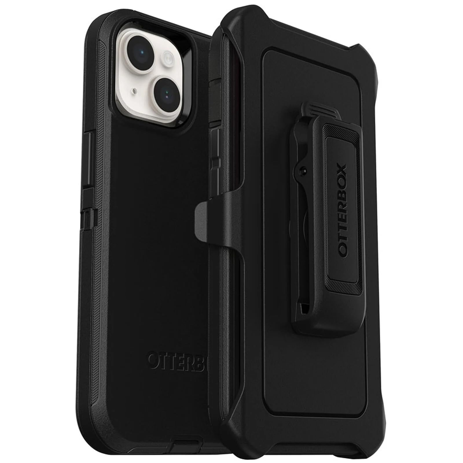 Otterbox Iphone 14 & Iphone 13 (Only)   Defender Series Case   Black   Rugged & Durable   With Port Protection   Includes Holste