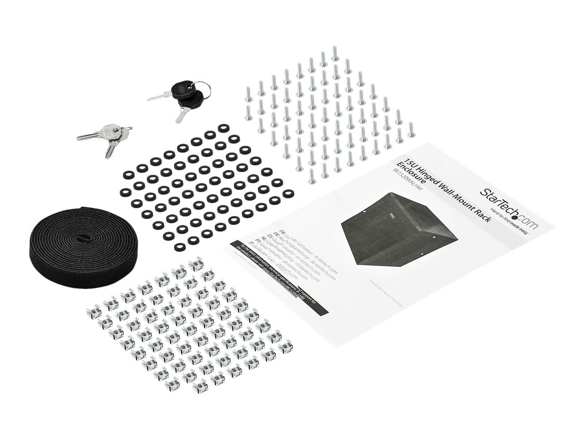 15U 19'' Wall Mount Network Cabinet   16'' Deep Hinged Locking It Network Switch Depth Enclosure   Assembled Vented Computer Equ