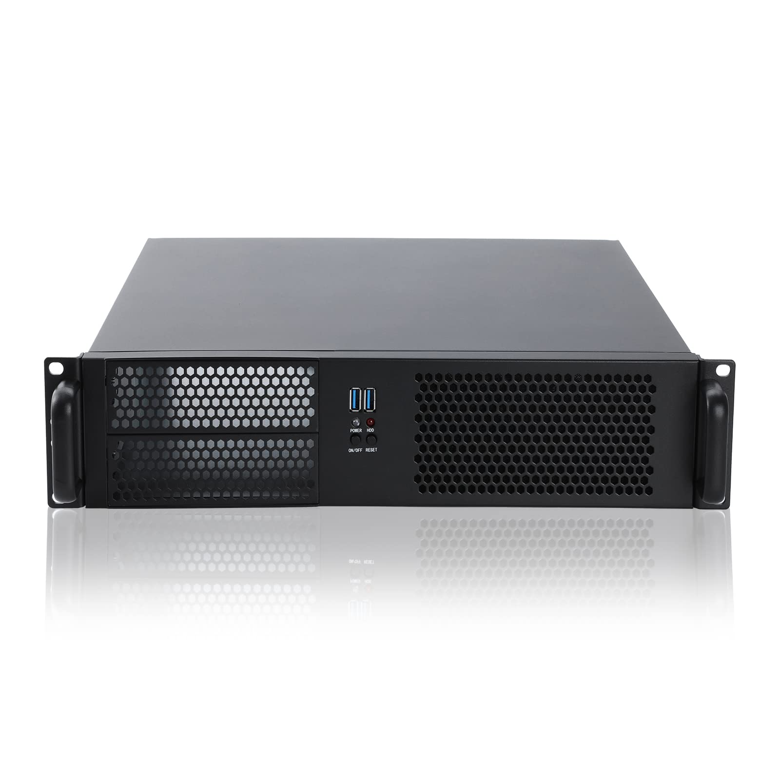 Rackchoice 2U Micro Atx Compact Rackmount 2 X 5.25 Chassis Support Atx Ps2 Psu With Side 80Mm Fan