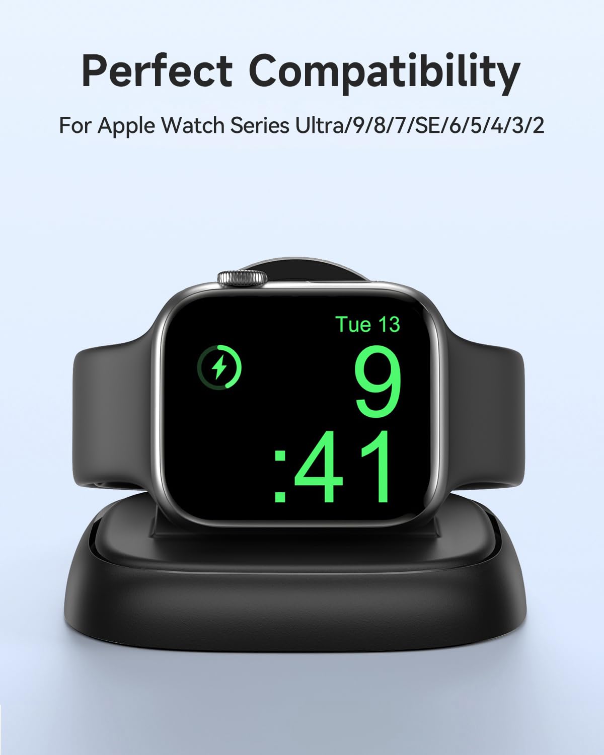 Newdery Charger Stand For Apple Watch, Portable Watch Charger For Iwatch With Usb C Cable,Fast Charging,Wireless Charging Statio