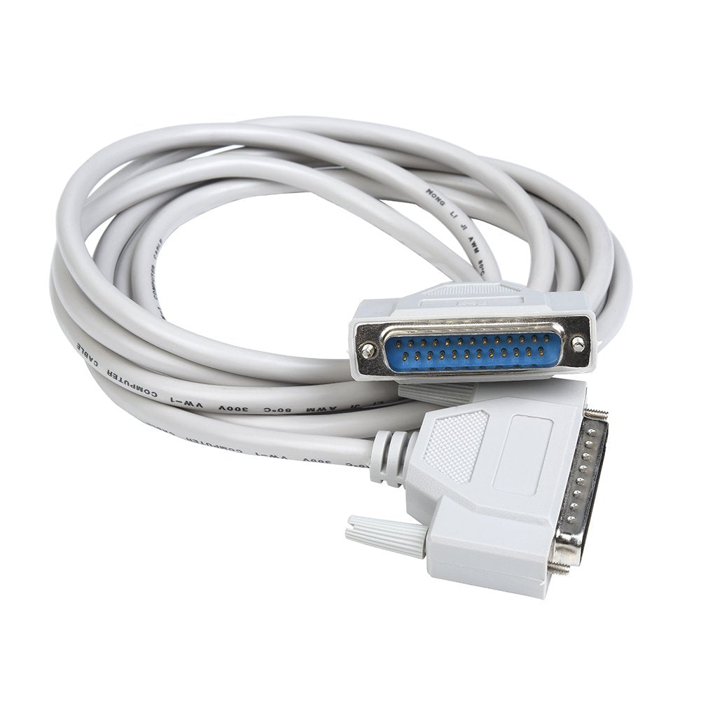 Wesappinc 14.80 Feet Db25 25 Pin Male To Male Serial Parallel Printer Extension Cable 4.5M (14.80 Feet(4.5M))