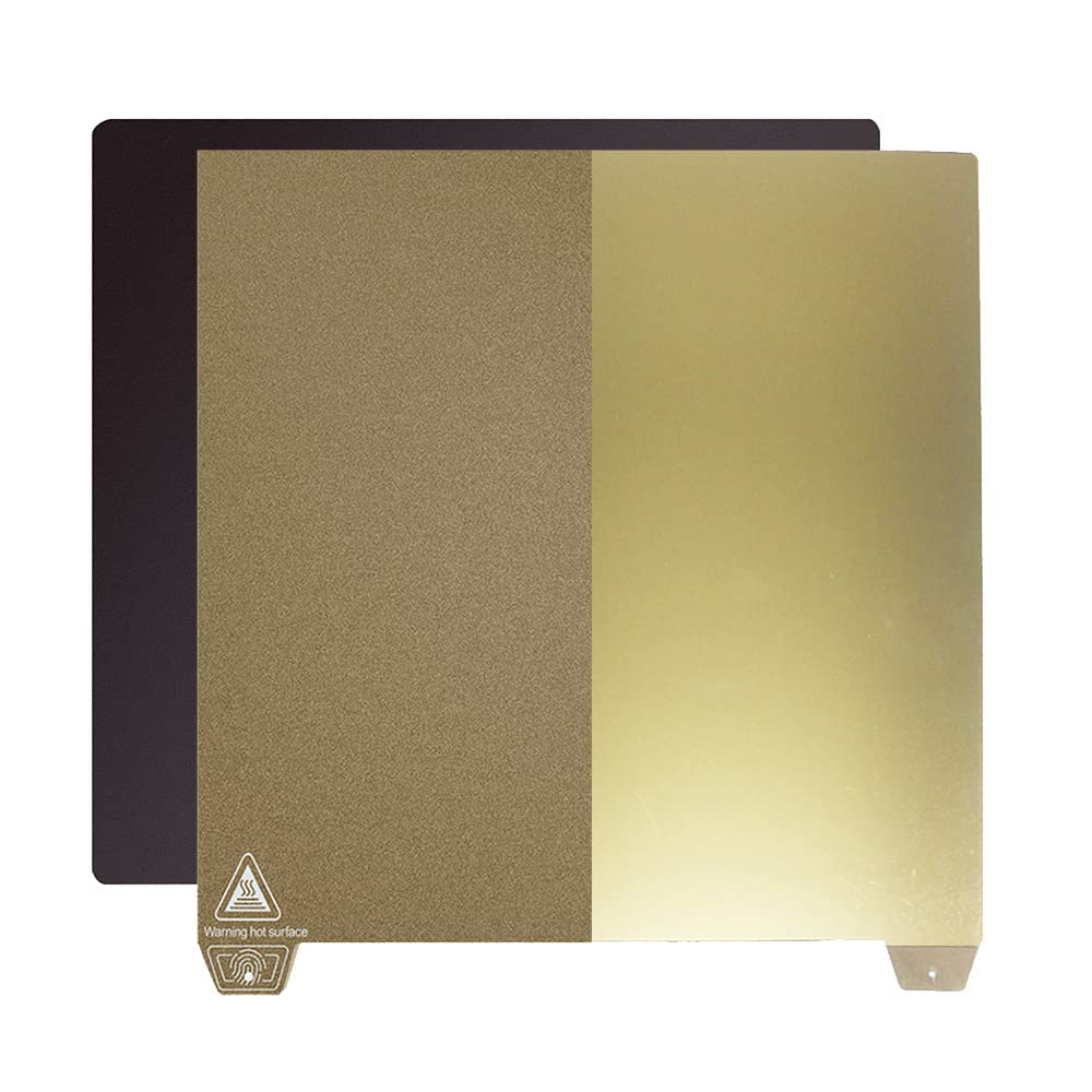 Cctree Double Sided Textured Pei Sheet+Smooth Pei Spring Steel Sheet 310X320Mm, Flexible Print Build Plate Removable Surface Pla