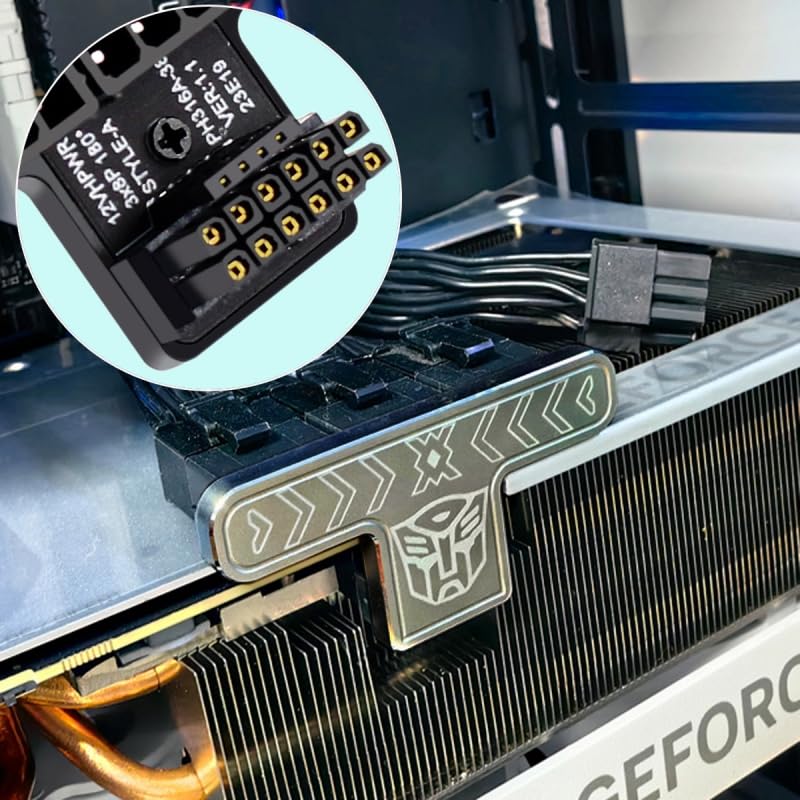 Cy Adapter 12Vhpwr Atx3.0 Pci E 5.0 Power Modular To Three Atx 8P Adapter For 4080 5090Ti 16Pin 12+4P Graphics Card (Down Angled