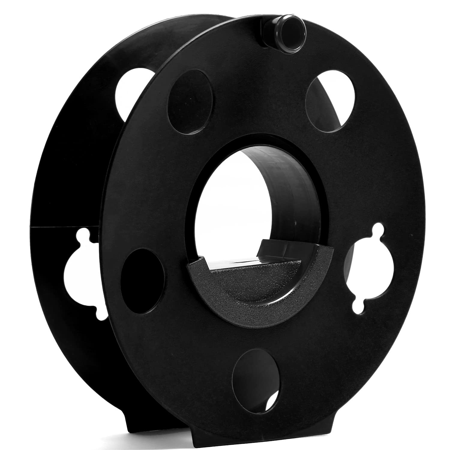 Garfatolrv Cord Storage Reel Easy To Use With Center Rotating Handle 100 Feet (Black)