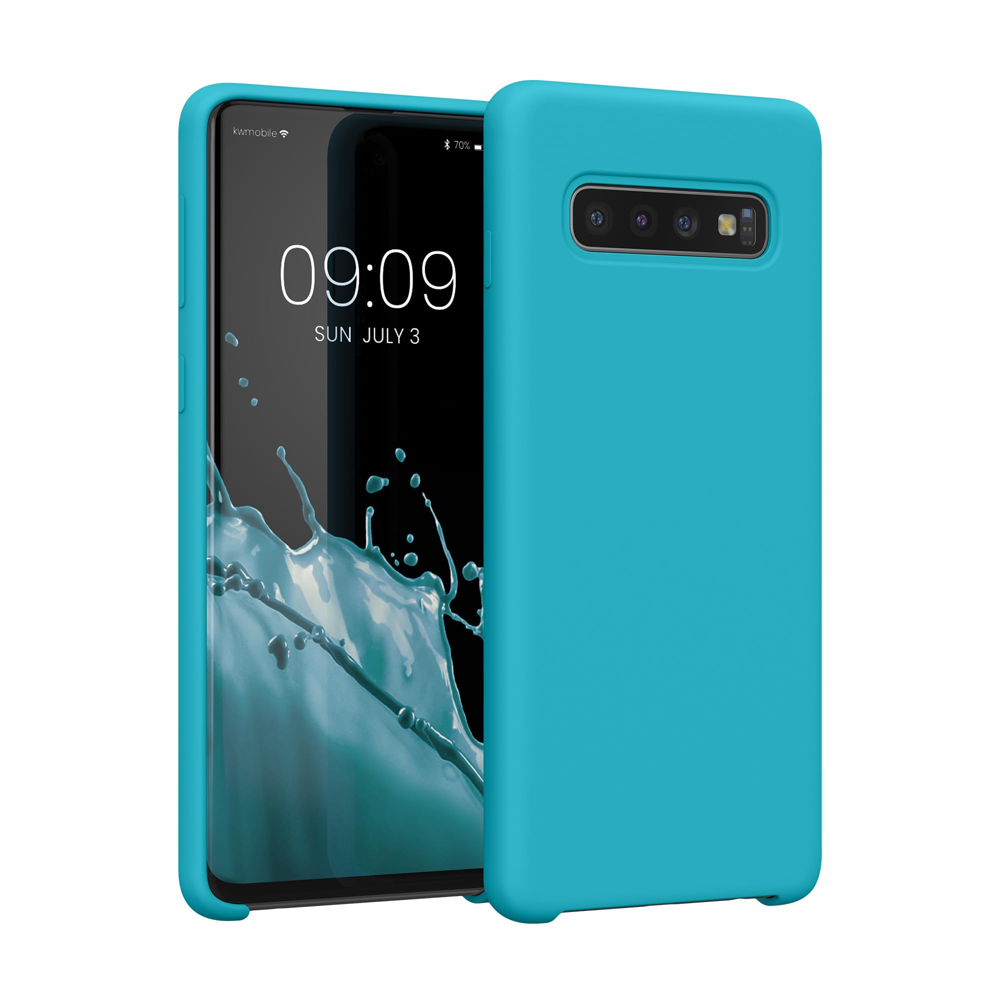 kwmobile Case Compatible with Samsung Galaxy S10 Case - TPU Silicone Phone Cover with Soft Finish - Classic Red
