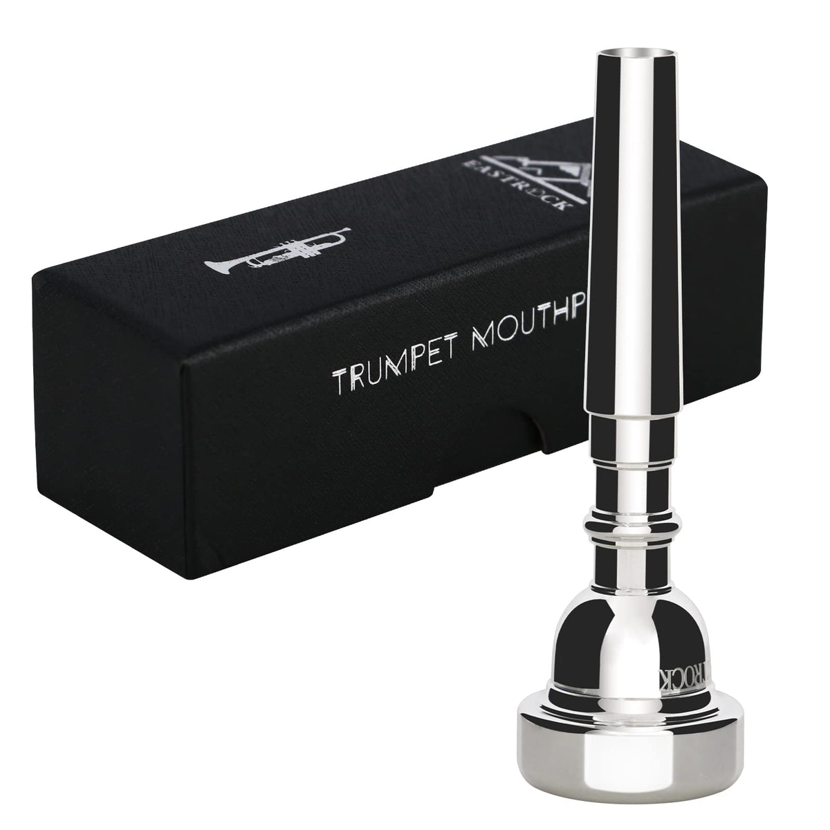 Eastrock 1.25C Trumpet Mouthpiece Silver Plated Bb Trompeta Mouthpiece Trumpet Instrument Accessories Vacuum Packed