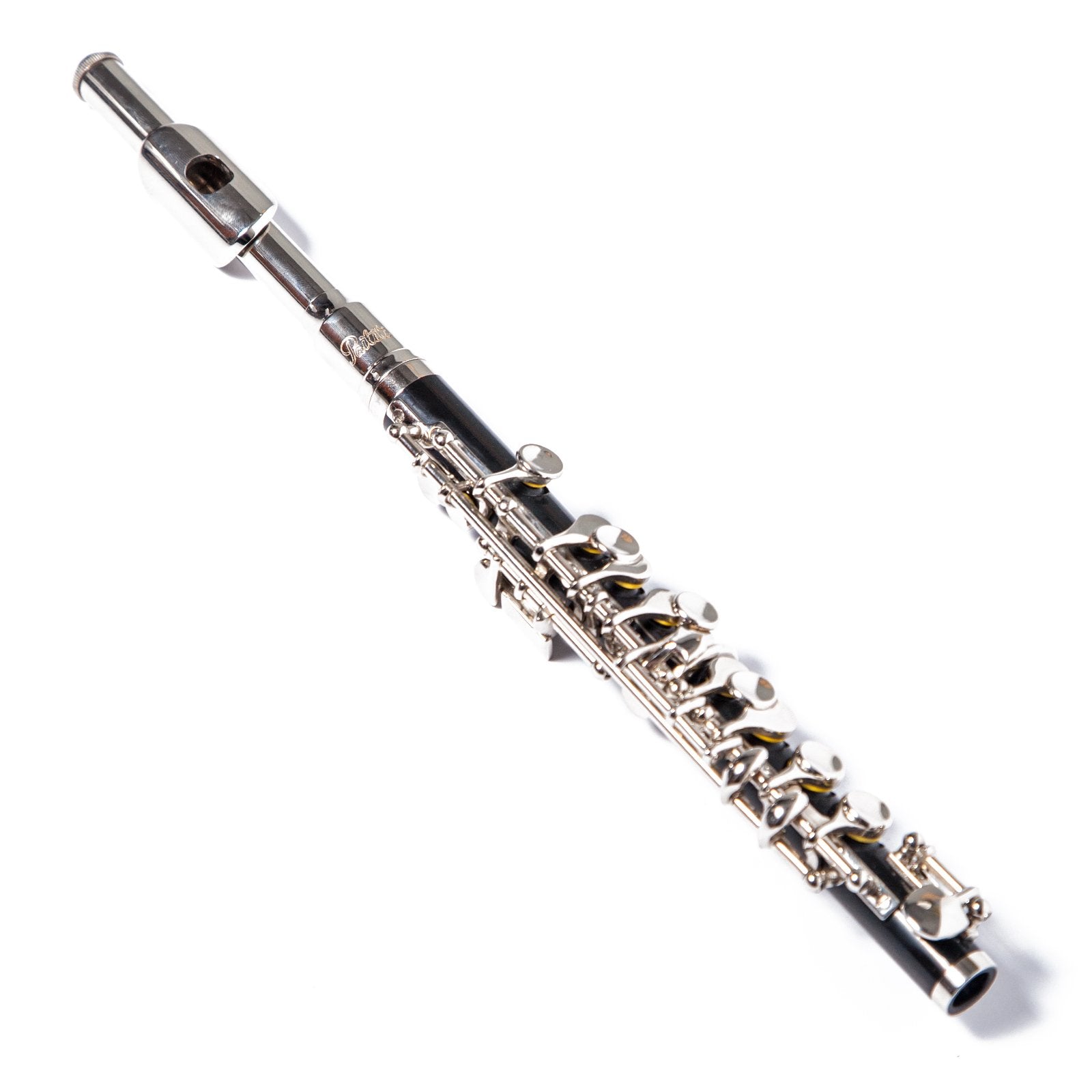 Paititi Professional Centertone Composite Wood Piccolo Flute Silver Plated Head Joint Ebonite Composite Wood Body With Case