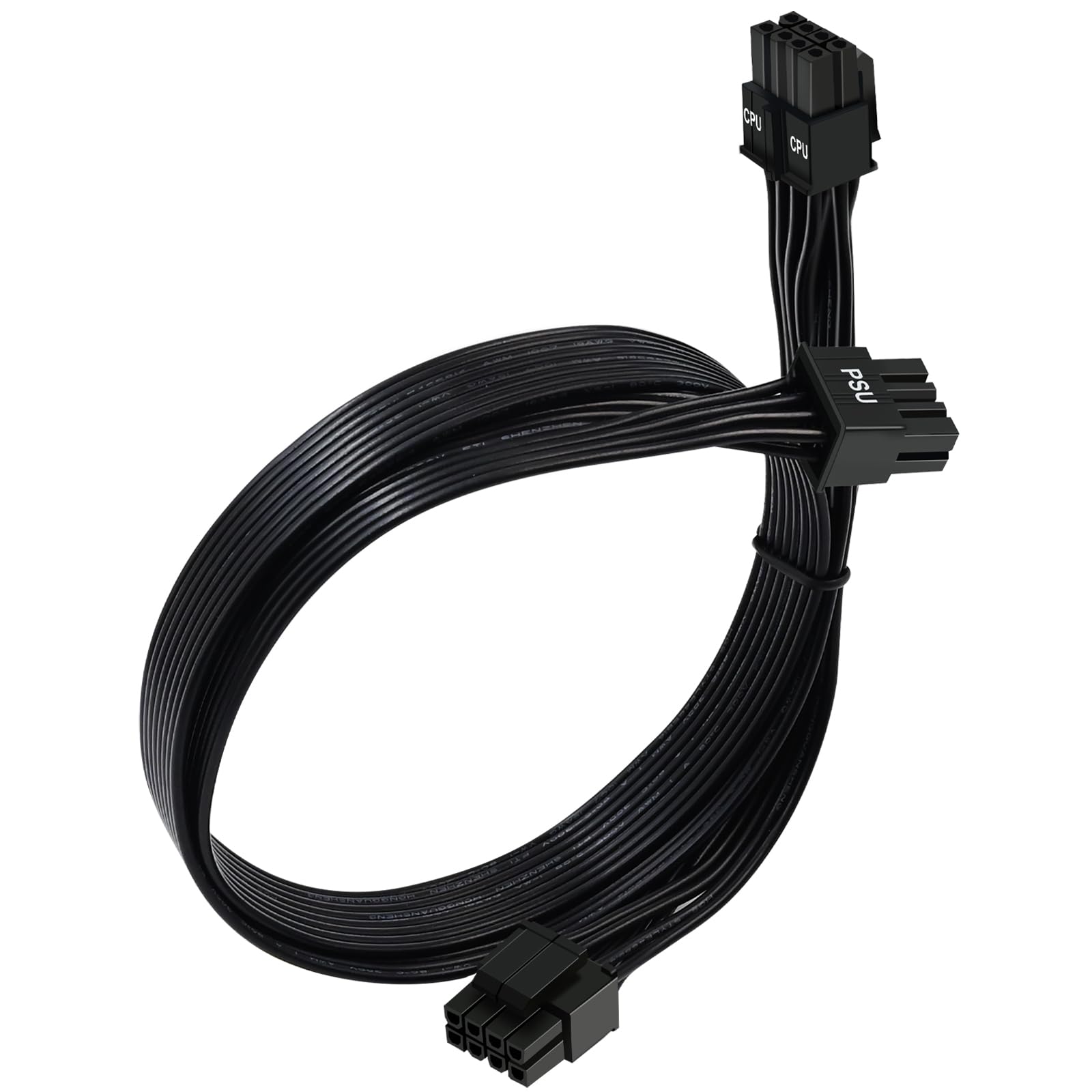 COMeap CPU Cable for Corsair PSUs, CPU 8 Pin Male to Dual CPU 8 Pin (4+4 Detachable) Male EPS-12V Motherboard Power Adapter for 