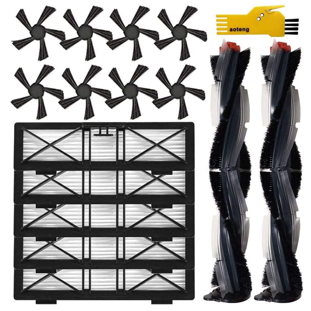 Aoteng Replacement Parts For Neato Botvac D4 D8 D10 D7 D9 D6 D80 D5 D85 D75 D3 Robot Vacuum Cleaner Accessories Kit 15 Packs 2 M