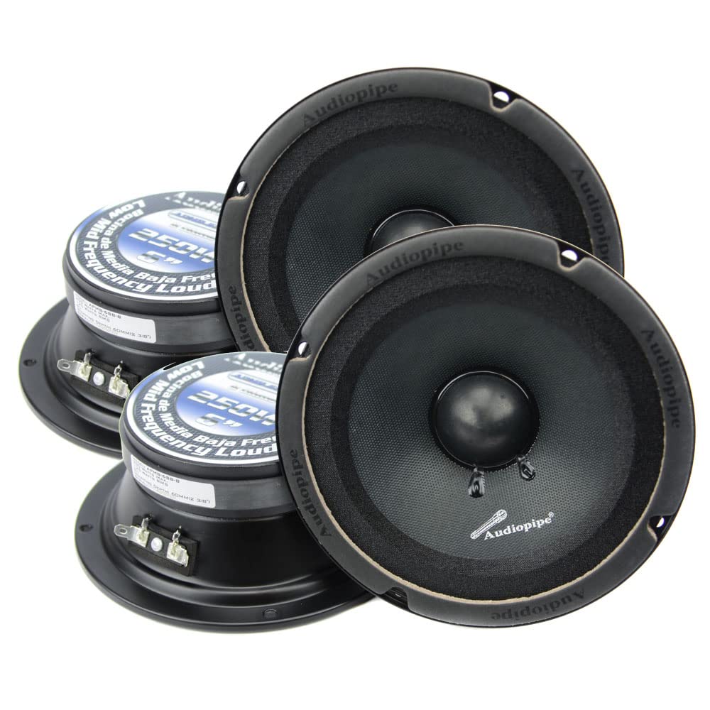Audiopipe Apmb 6Sb C 6' Sealed Back Full Range Speaker   4 Pack