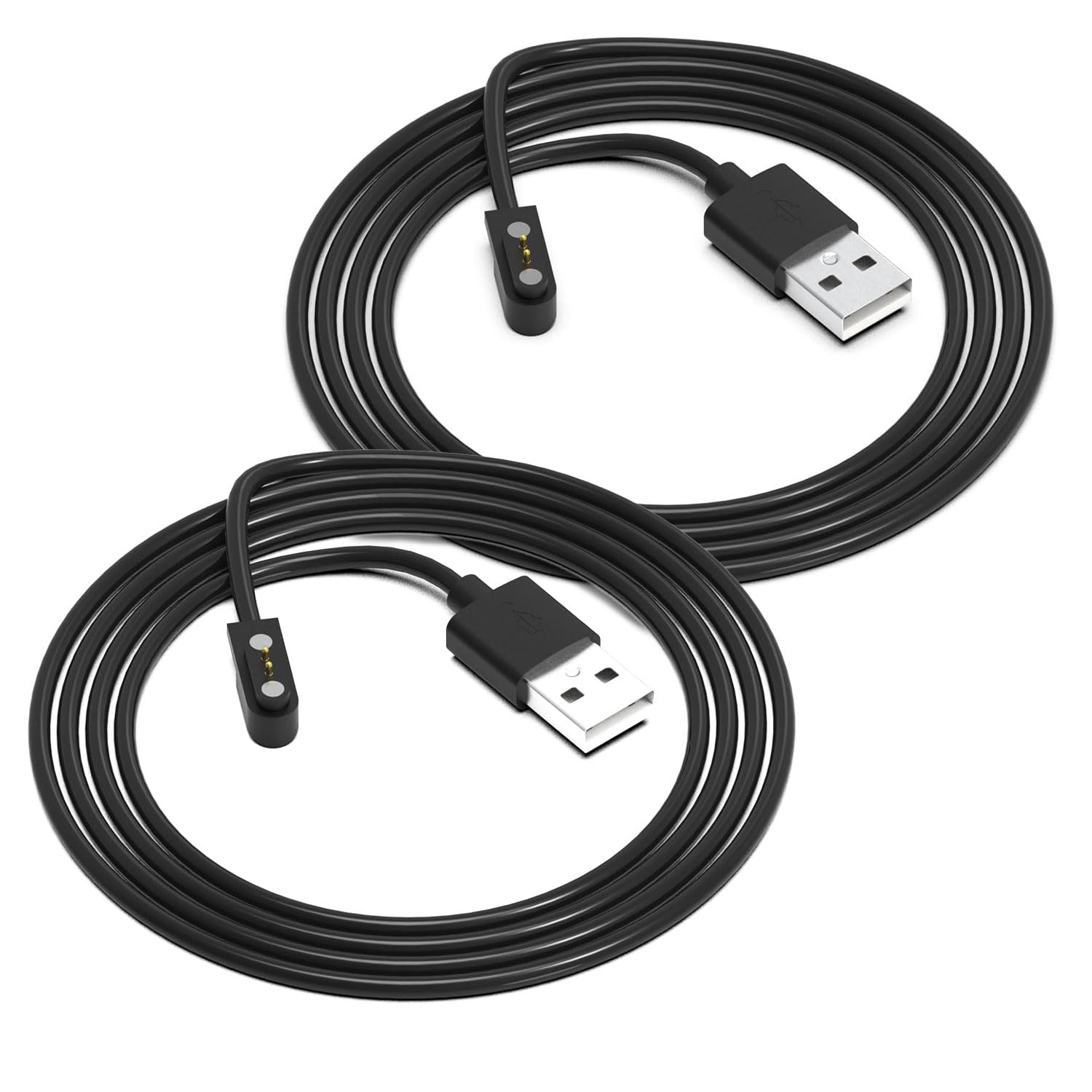 [2 Pack] Smart Watch with Pin Spacing 4MM Charger for Gloryfit, Magnetic USB Charging Cable for Gloryfit Smart Watches with ROHS