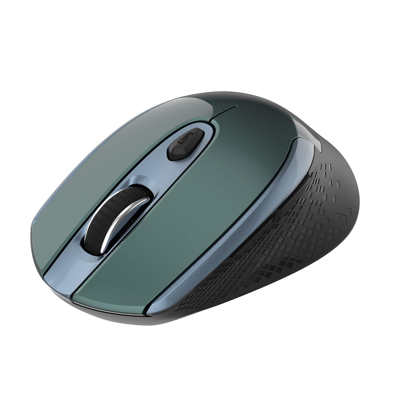 Cimetech Wireless Ergonomic Mouse, 2.4G Computer Optical, 6 Buttons, Silent With USB Receiver, 3 Adjustable DPI for Laptop, Desk