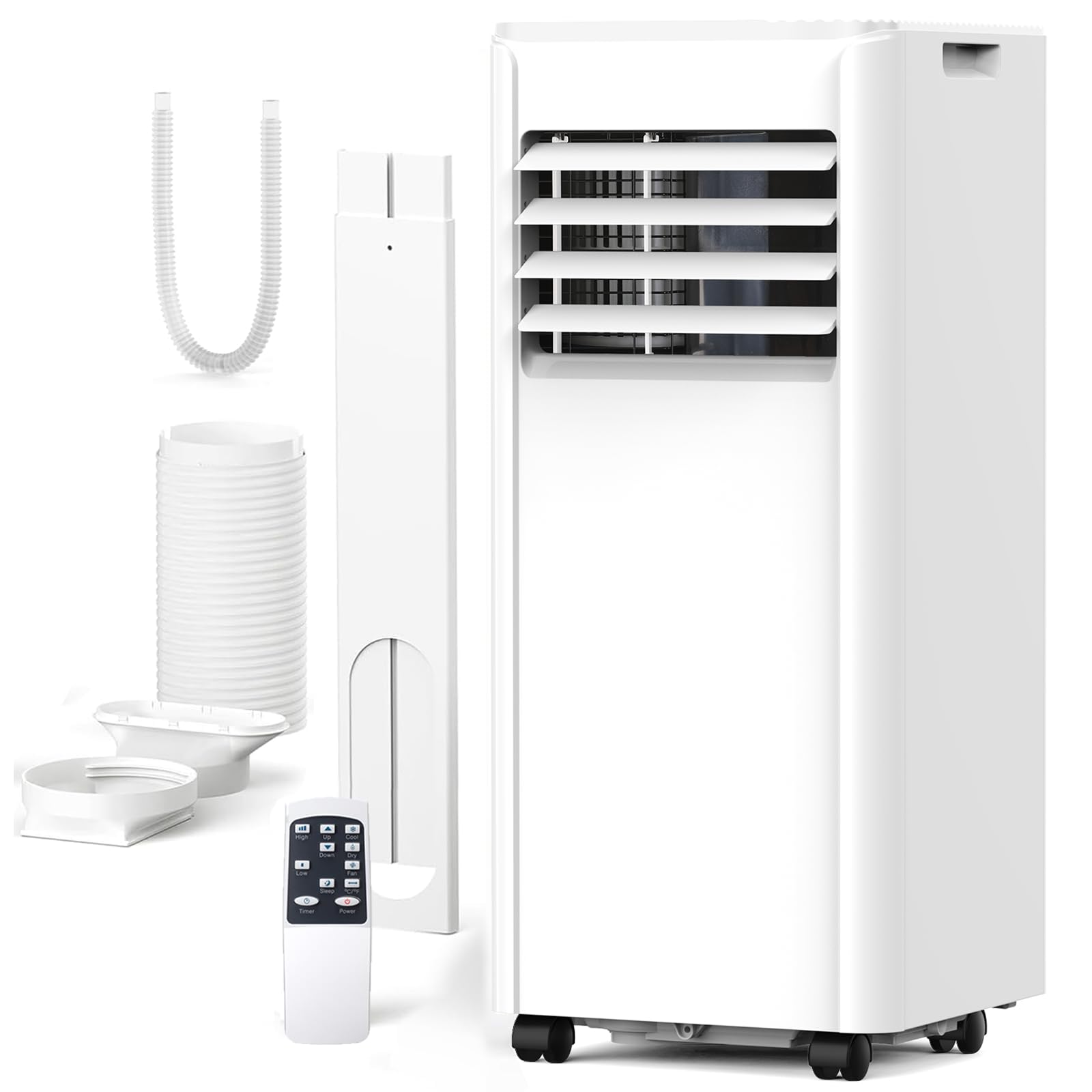 Portable Air Conditioners 8000 BTU with Remote Control, Cools Room up to 350+ sq.ft, 3-IN-1 Quiet Portable Ac Unit with Dehumidi