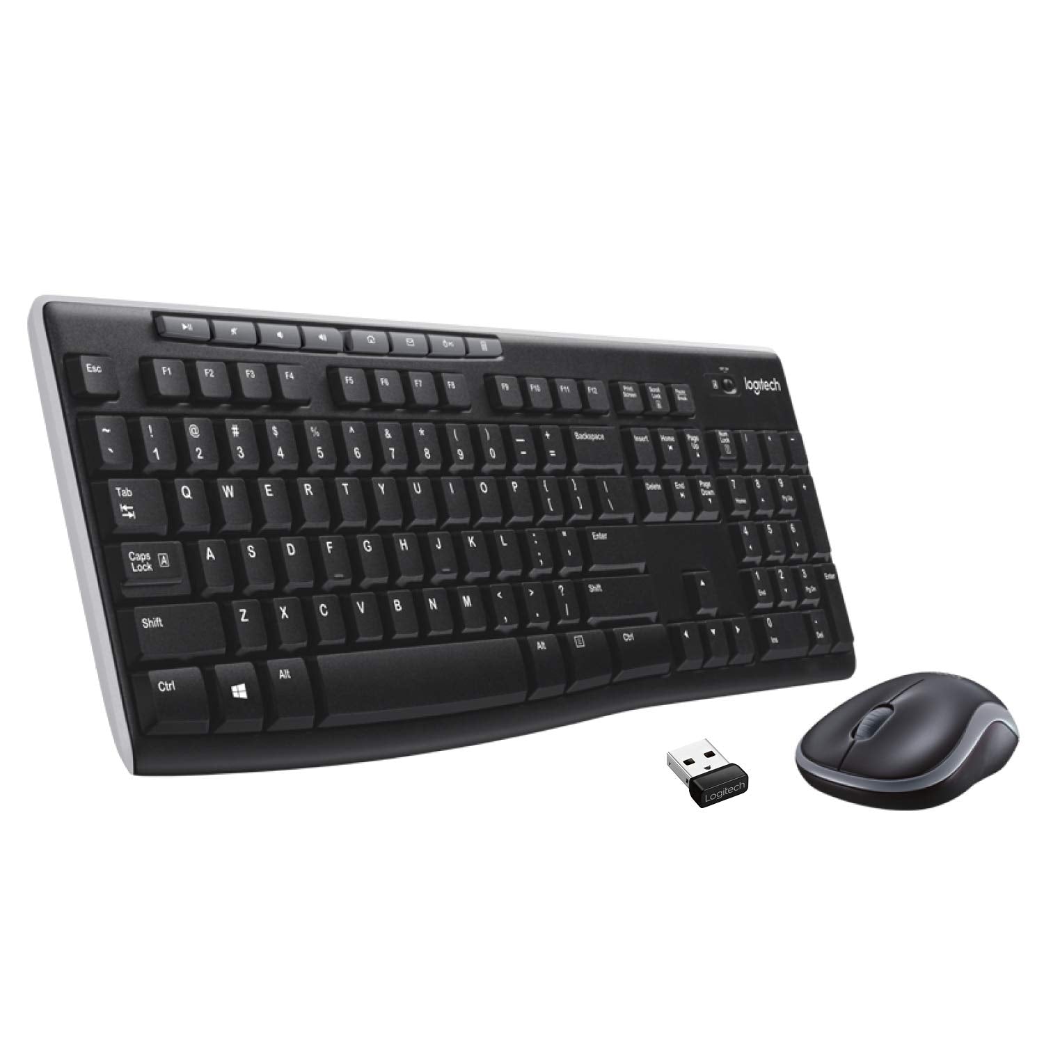 Logitech MK270 Wireless Keyboard and Mouse Combo - Keyboard and Mouse Included