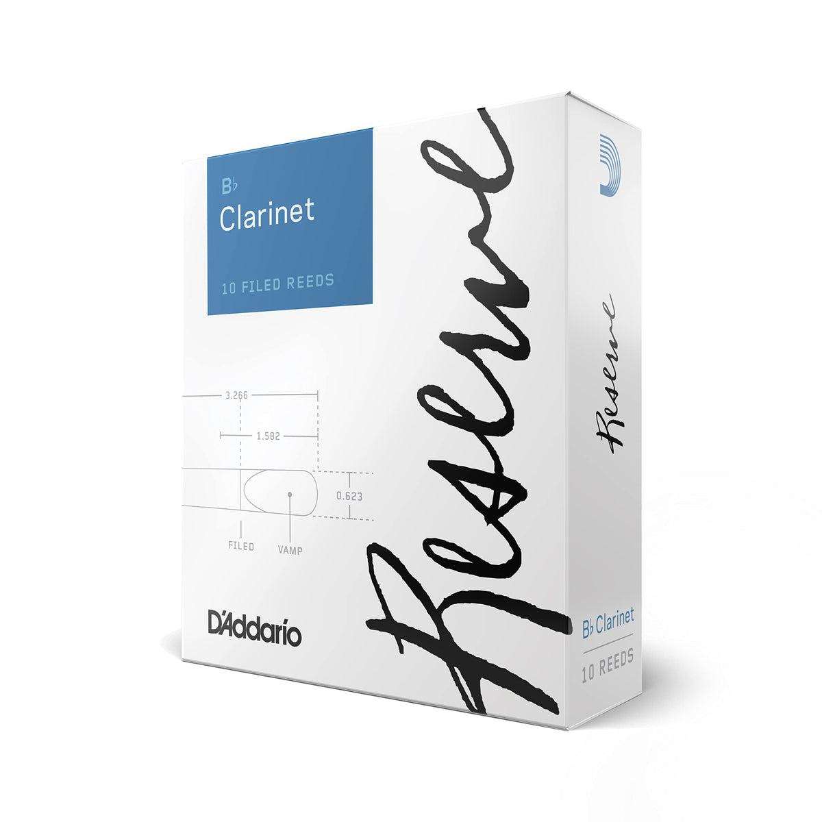 Daddario Reserve Bb Clarinet Reeds, Strength 40+, 10 Pack