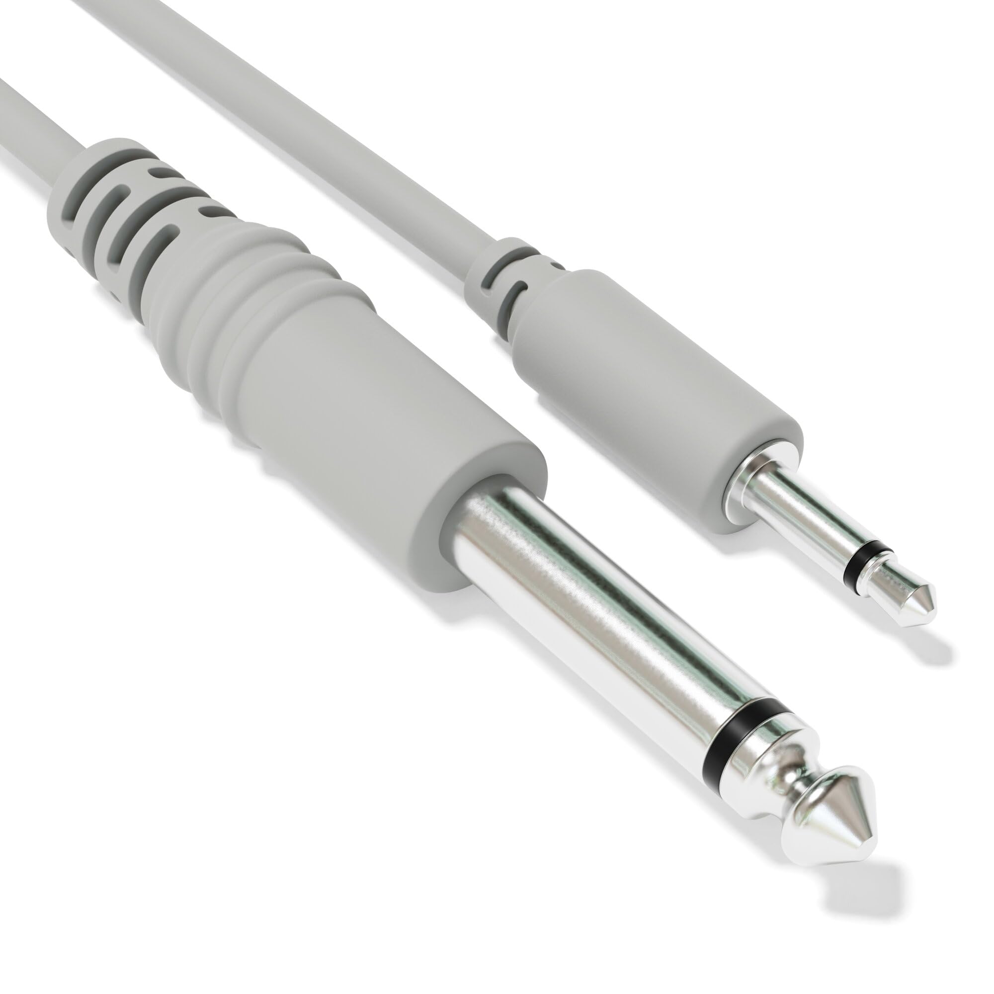 Excelvalley - Mono Patch Cables - Ts 3.5Mm 1/8 To 6.35Mm 1/4 [13-Pack | 30 Cm - 11.81]
