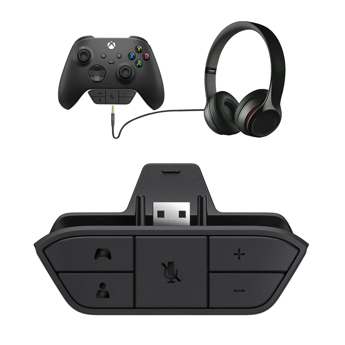 Olclss Stereo Headset Adapter For Xbox One   Adjust Audio Balance (Model 2)