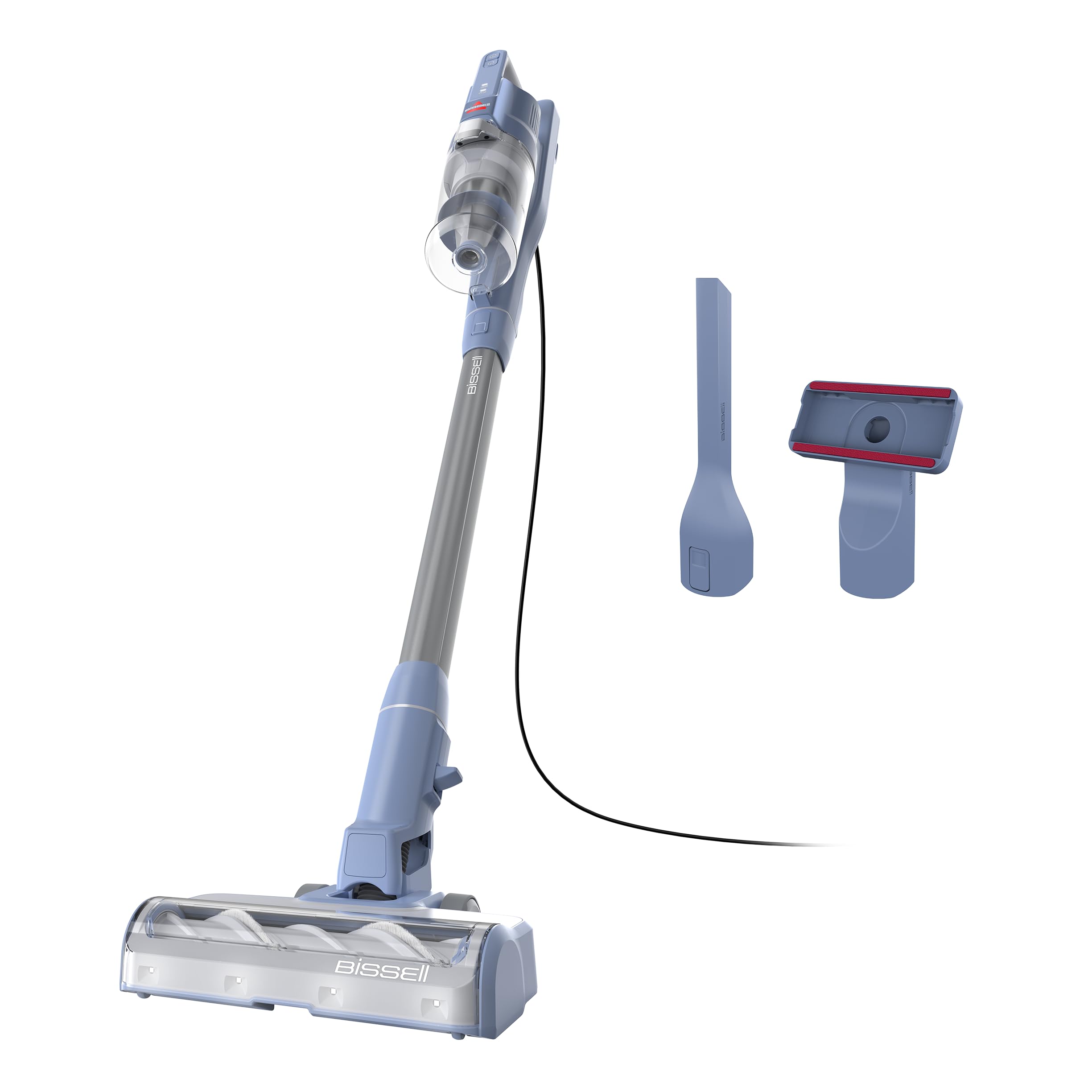 Bissell PowerClean Corded Stick Vacuum, Tangle-Free Brush Roll, Self-Standing, Bright Headlights, HEPA Filtration, Crevice & Uph