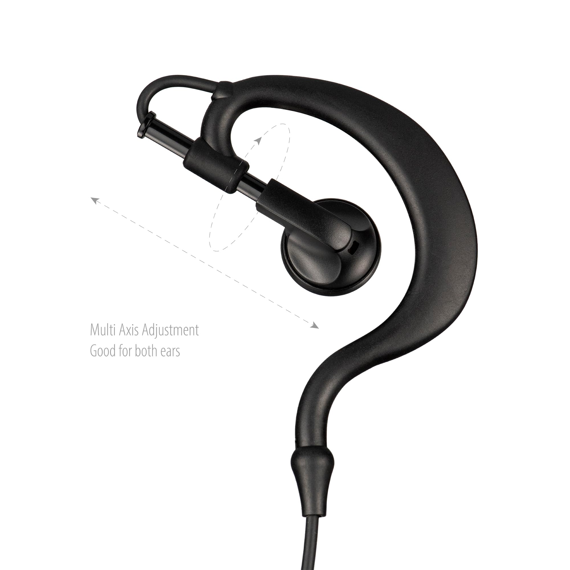 Bommeow Bgs15 M12 G Shape Style Earphone With Ptt Mic Compatible With Motorola Two Way Radios Sl7550E Sl7580 Sl300 Sl3500E Sl4000 Sl8550E Sl1K Tlk100 Dlr110 Curve