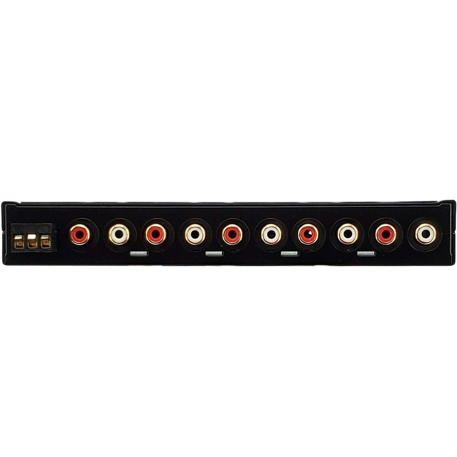 Gravity Eq15 1/2 Din Five Equalization Bands Car Audio Equalizer Eq Front, Rear +Master Volume Control With Up To 9 Volts Rms Of Output/Three Stereo Rca Output