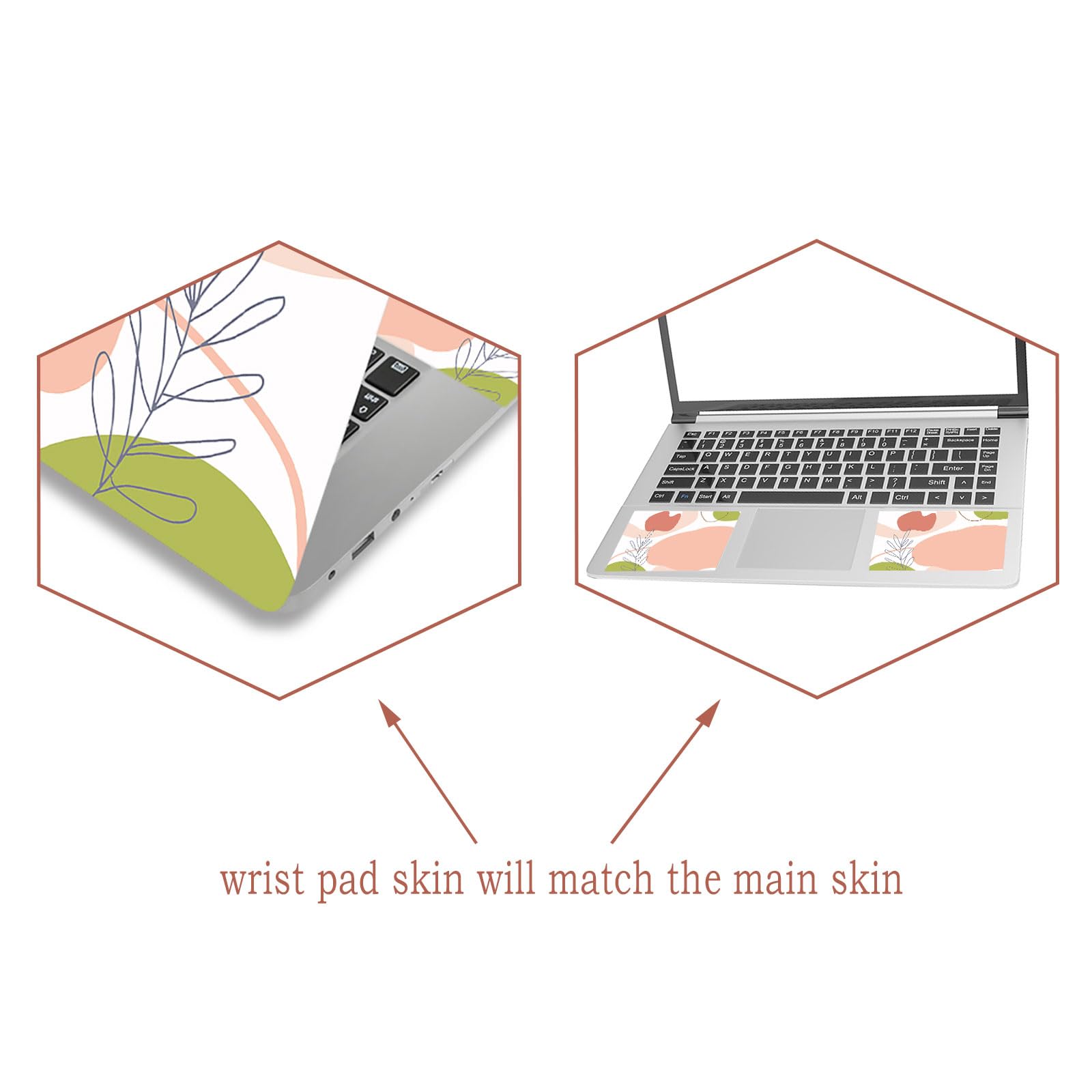 Laptop Skin Sticker Decal Cover, 11.6   12'' 13'' 13.3'' 14'' 15'' 15.4'' 15.6'' Laptop Netbook Vinyl Skins Sticker Notebook Pro
