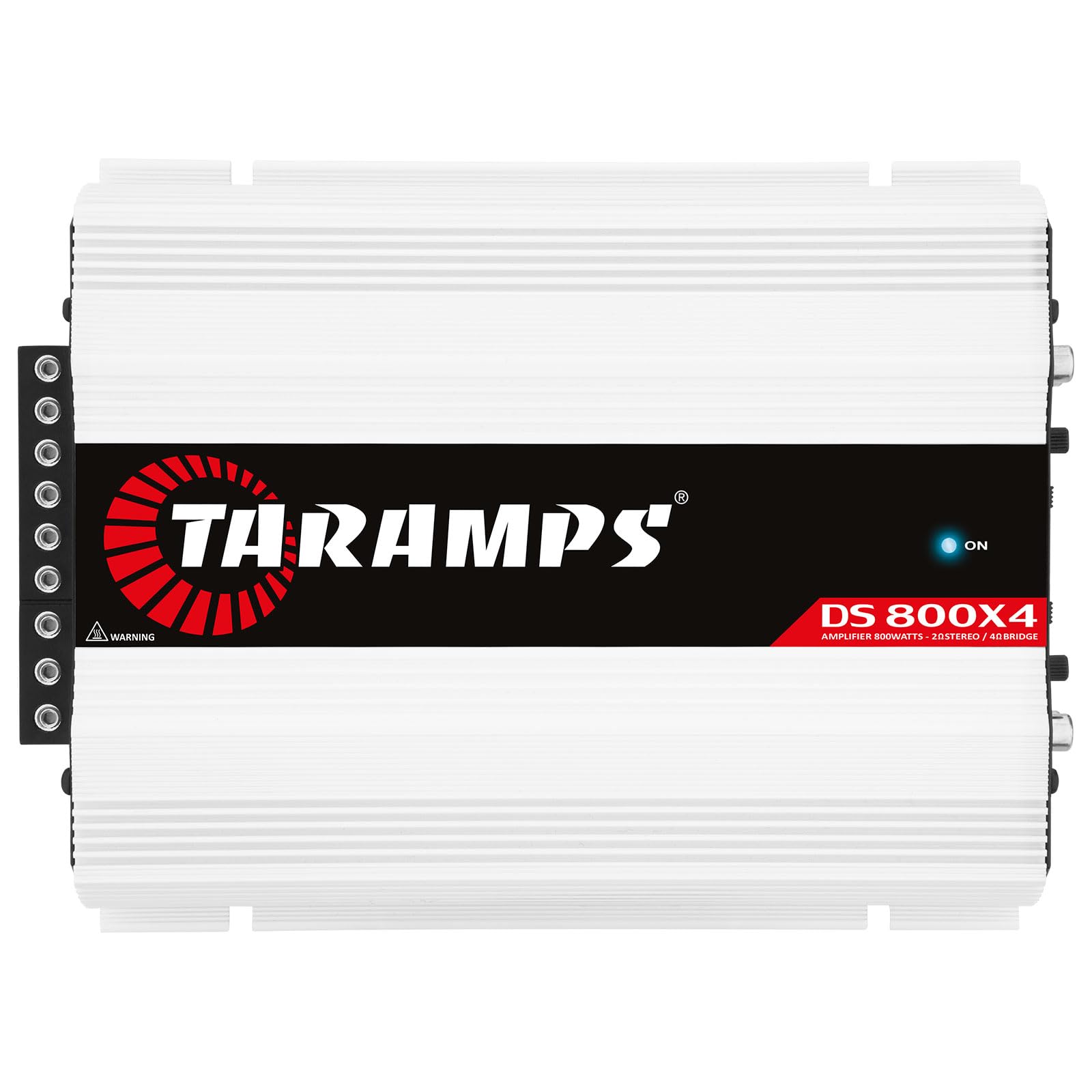 Taramps Ds 800X4 2 Ohms 800 Watts Rms, 4 Channel 200X4 Watts Rms, Class D, Full Range, Crossover High/Low Pass Fixed, Bridgedabl