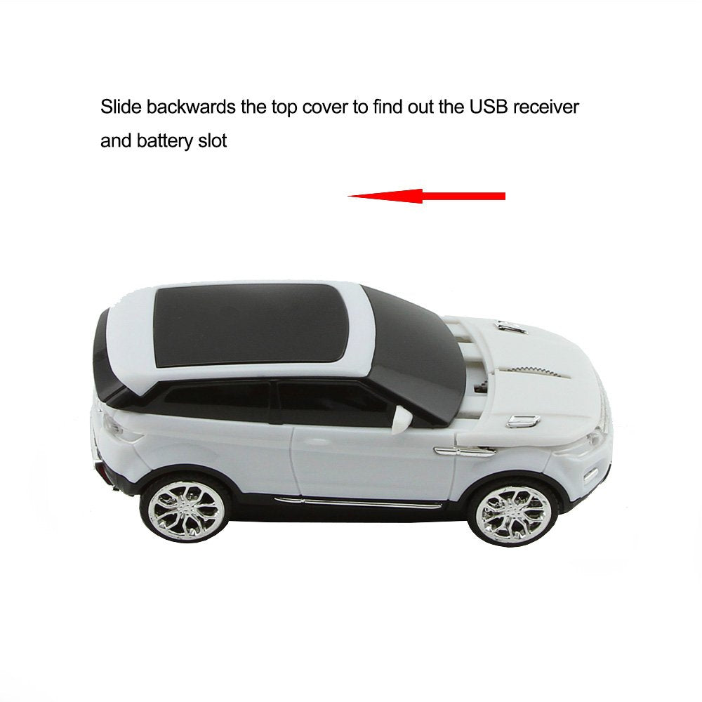 3C Light Car Mouse Wireless 2.4Ghz Cool Sport Suv Car Shape Mouse Optical Mice 1600 Dpi With Usb Receiver Suitable For Pc/Comput